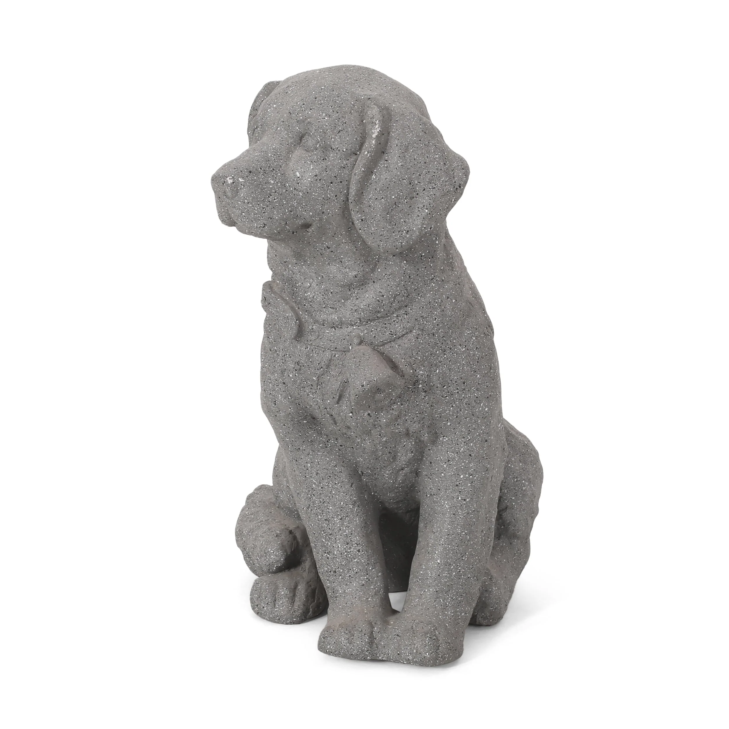 MGO Dog Statue, Outdoor Stone Gray, No Assembly Required - Image 6