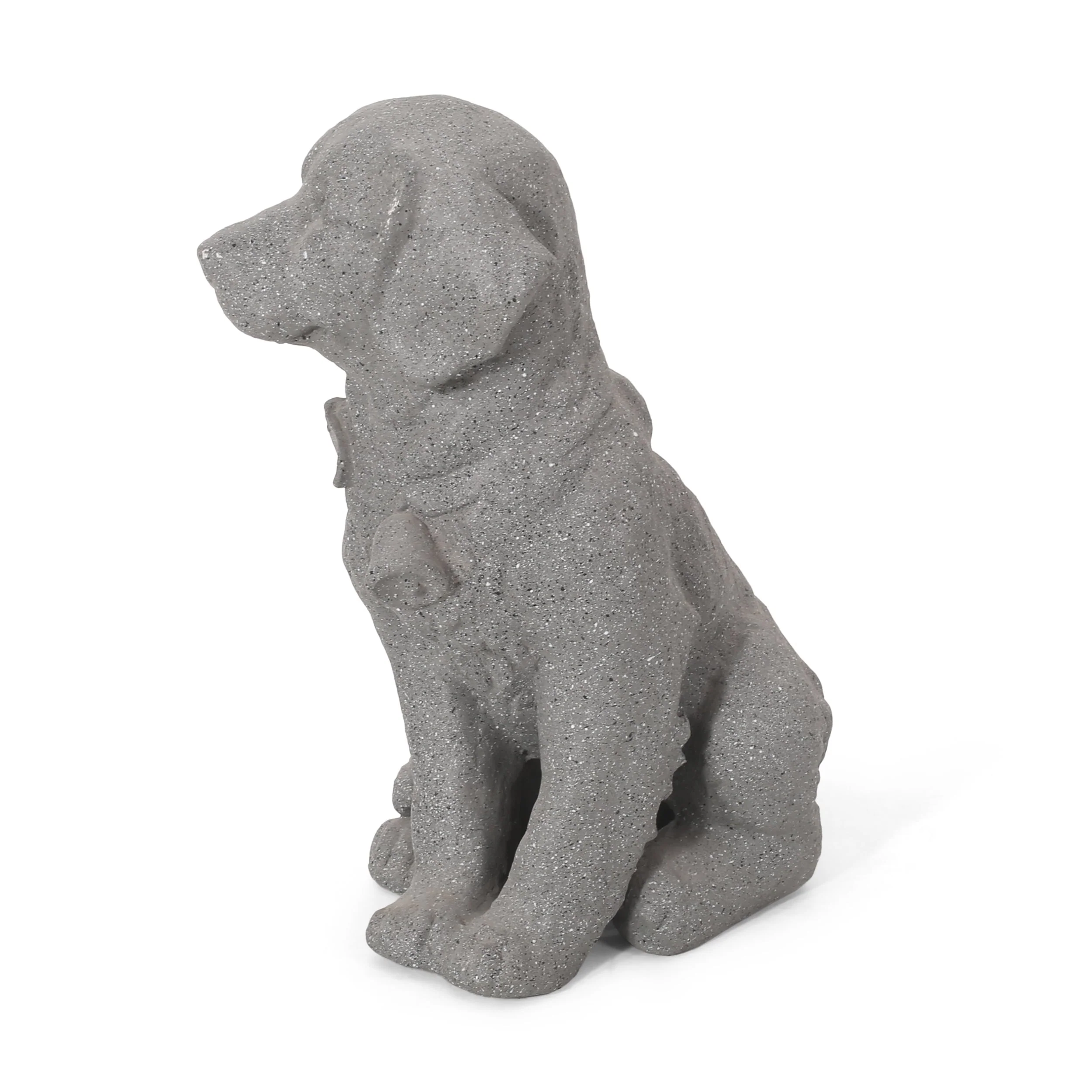 MGO Dog Statue, Outdoor Stone Gray, No Assembly Required - Image 7
