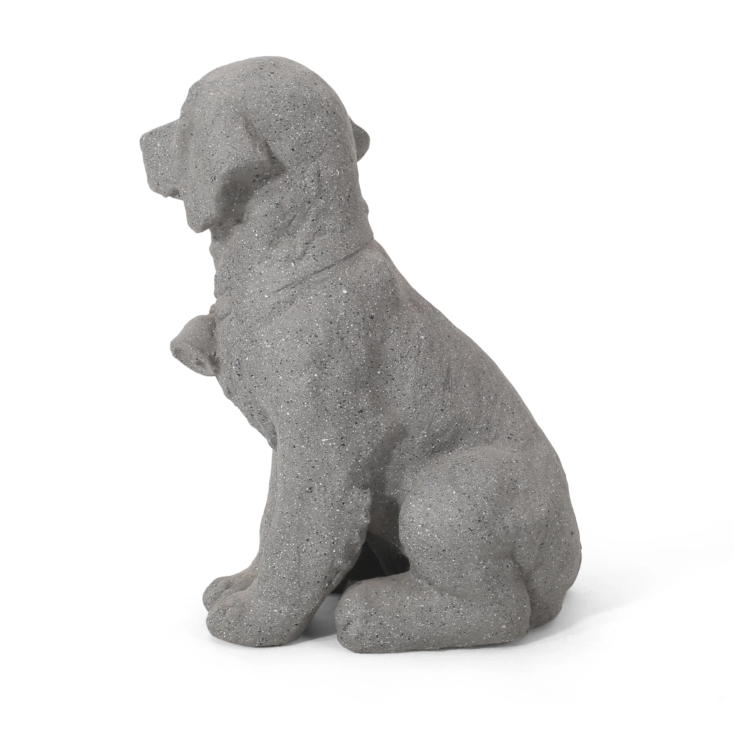 MGO Dog Statue, Outdoor Stone Gray, No Assembly Required - Image 9