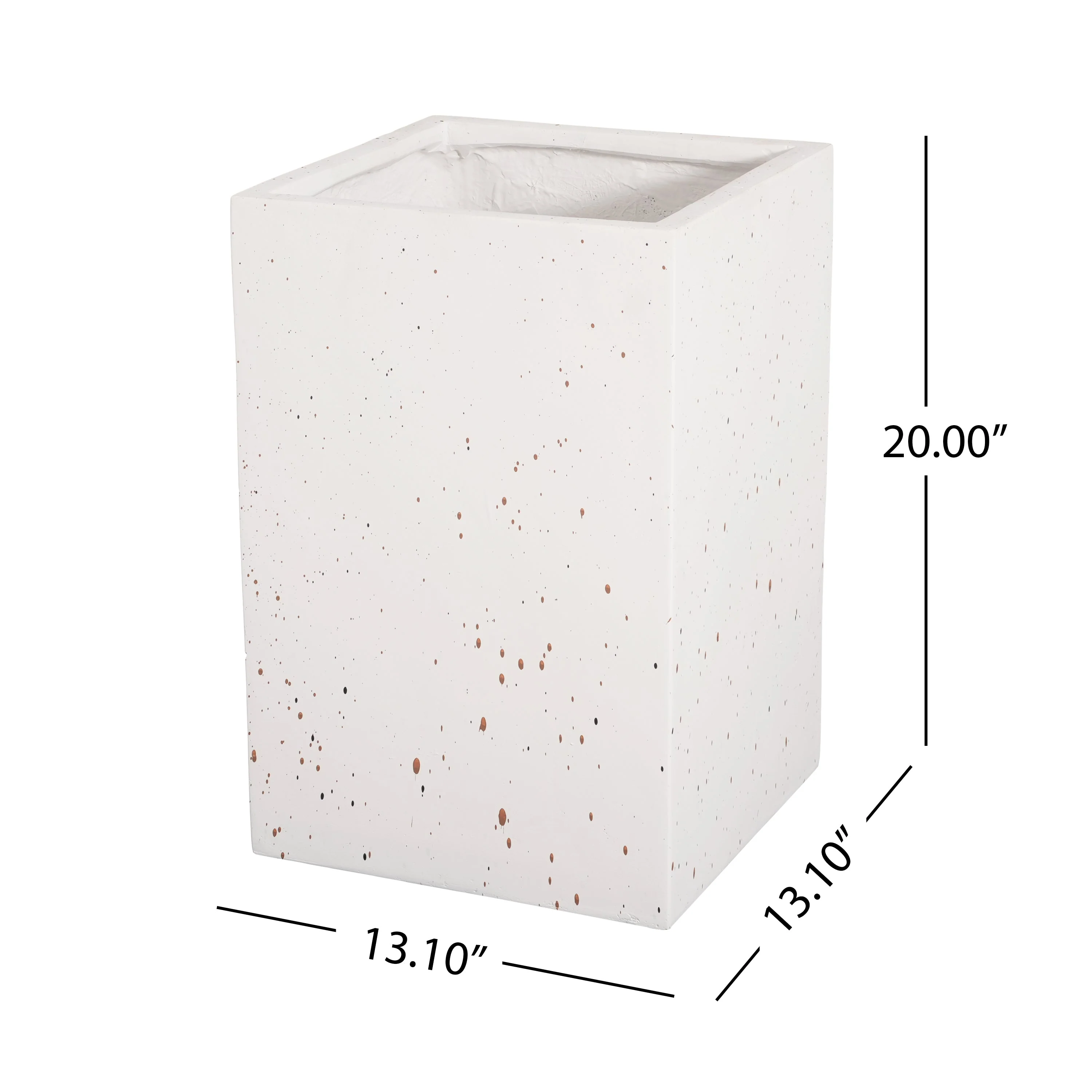 MGO Handmade Rectangle Planter Box, 20"H, White - Image 3