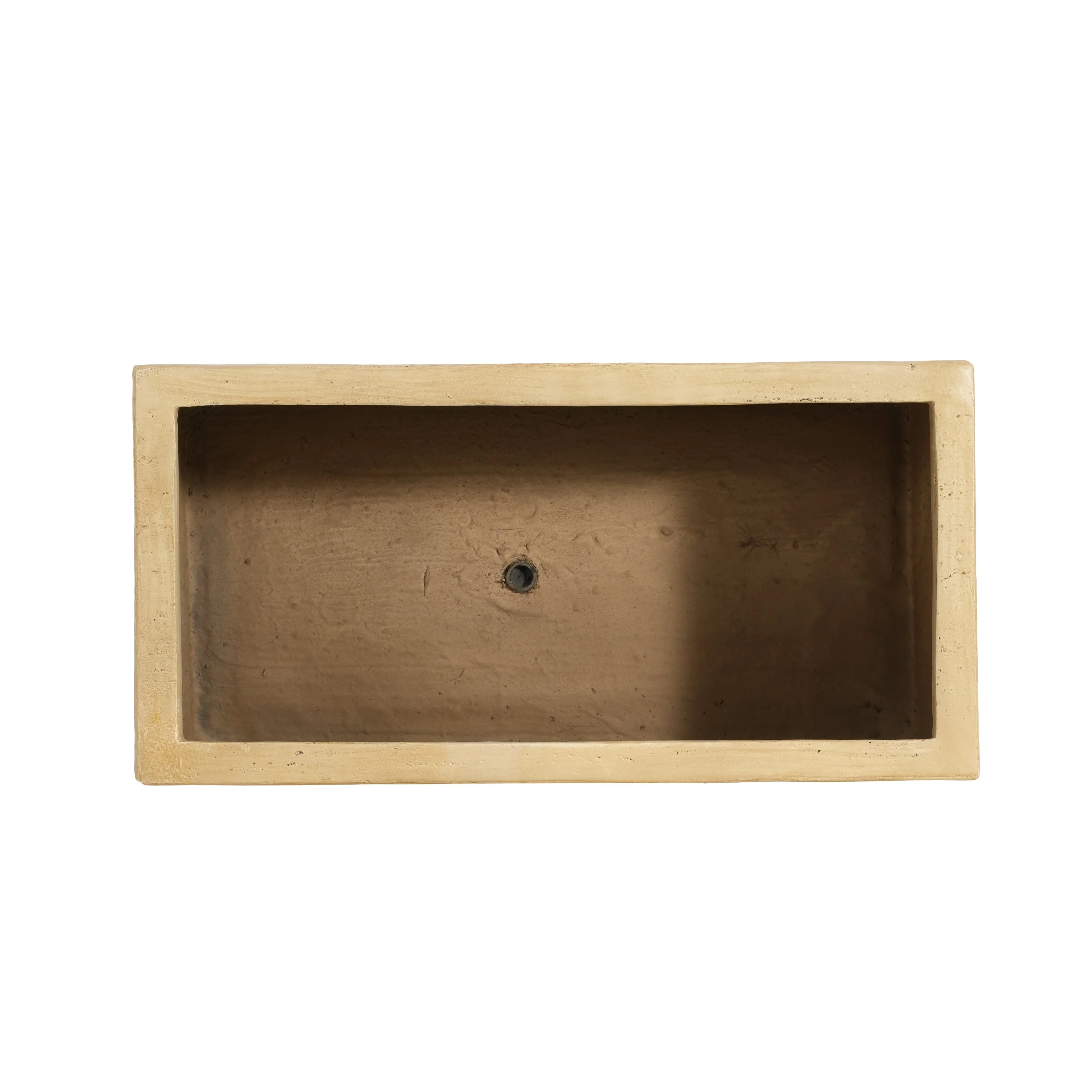 MGO Handmade Rectangle Planter Box, Travertine Beige - Image 5