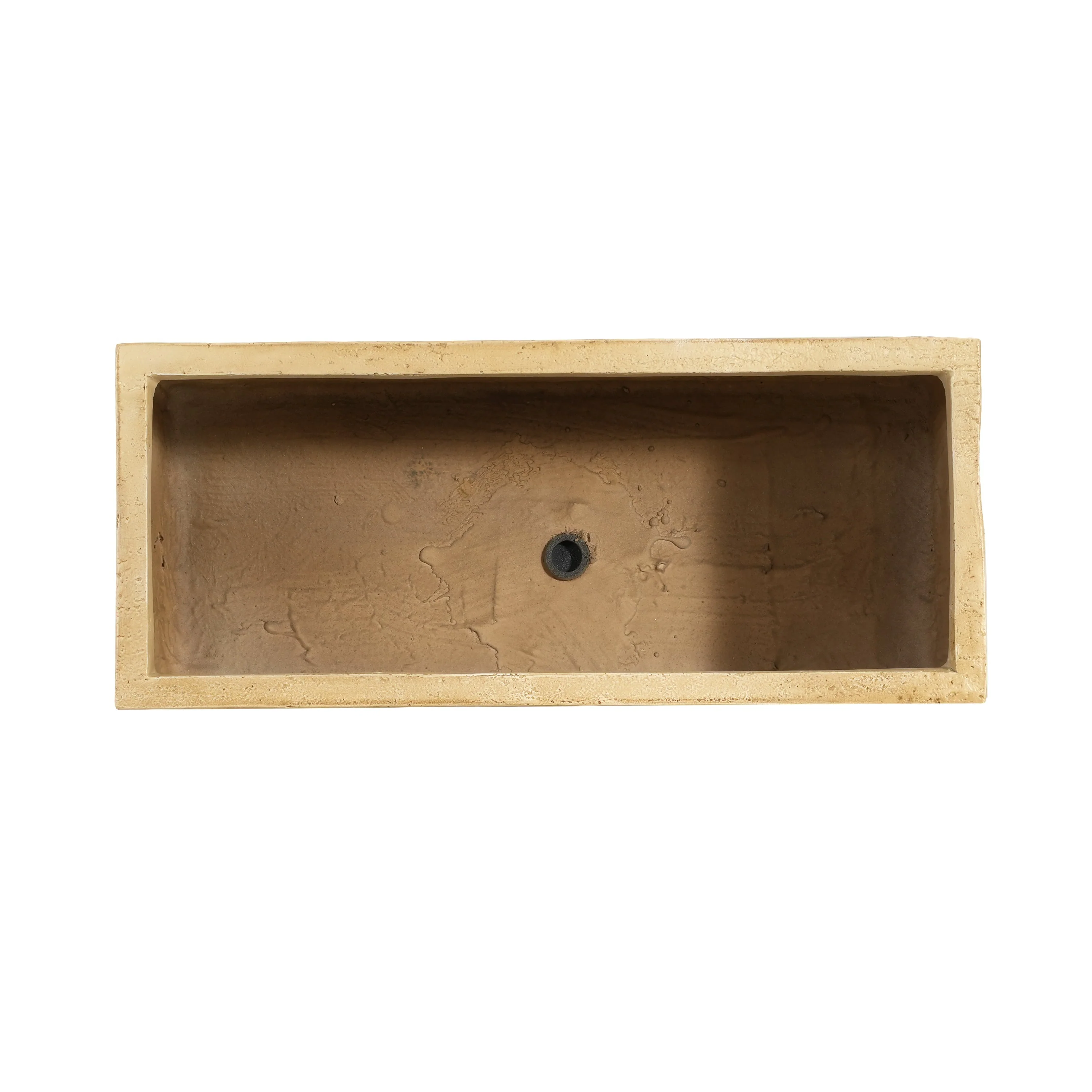 MGO Handmade Rectangle Planter Box, Travertine Beige - Image 10