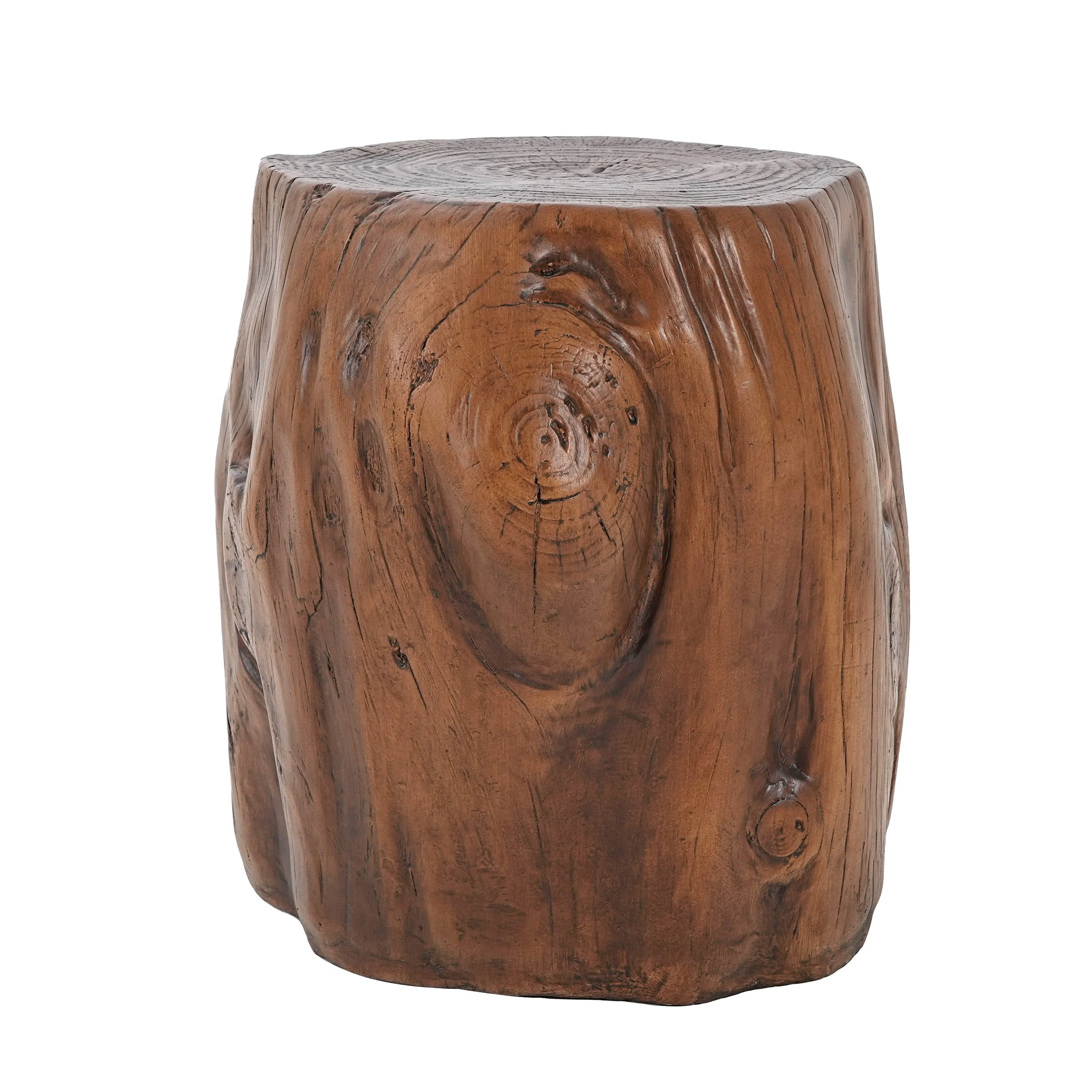 MGO Wood Grain Side Table - Dark Wood Grain - Image 3