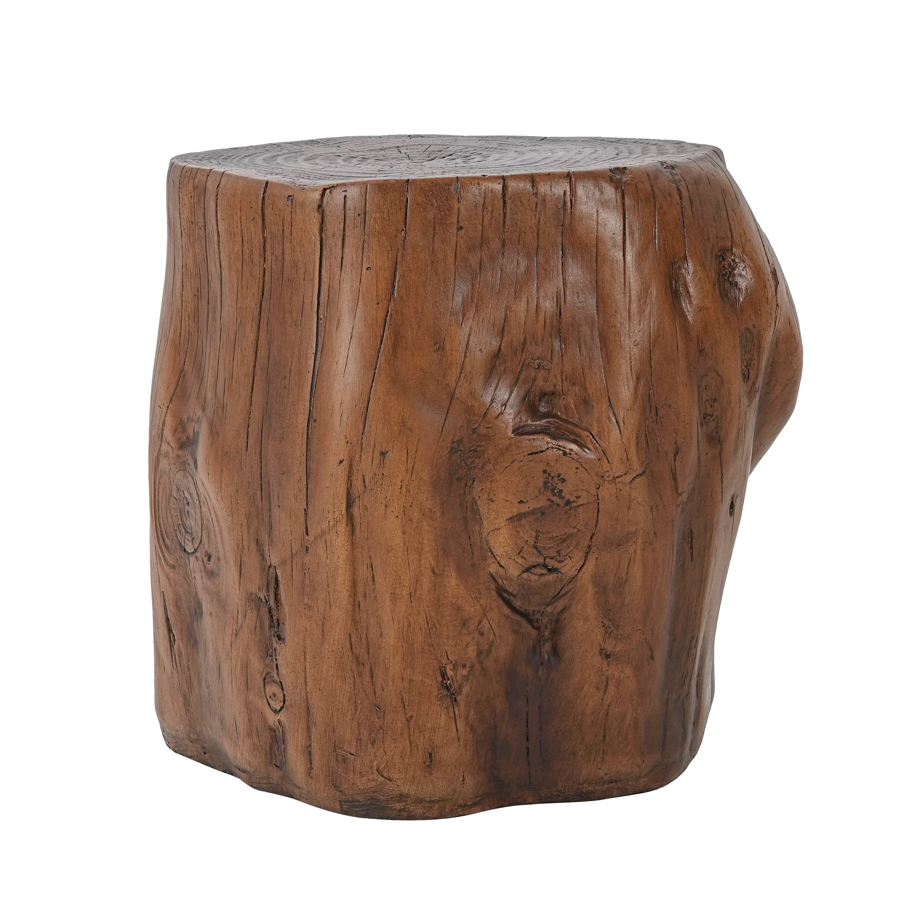 MGO Wood Grain Side Table - Dark Wood Grain - Image 4