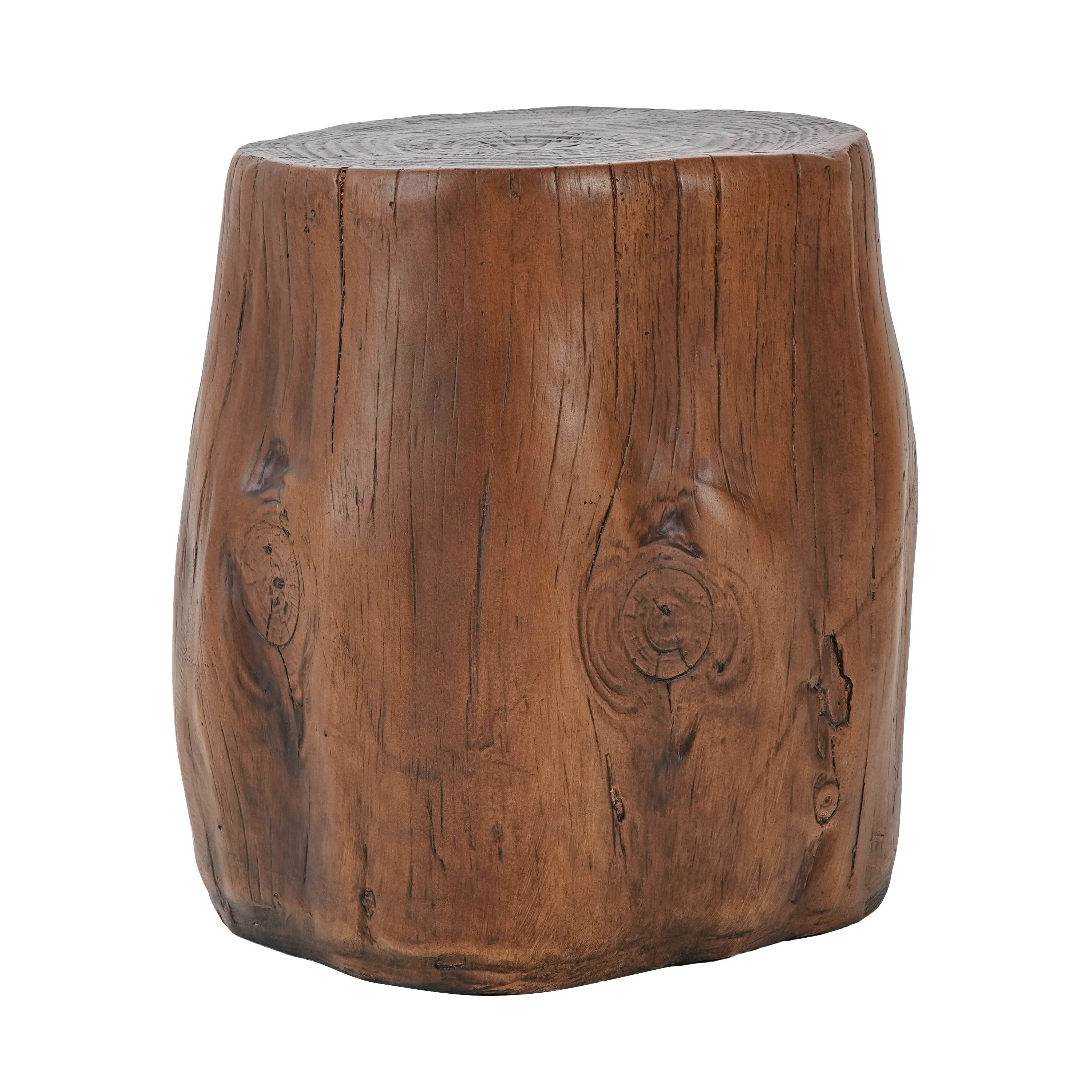 MGO Wood Grain Side Table - Dark Wood Grain - Image 5