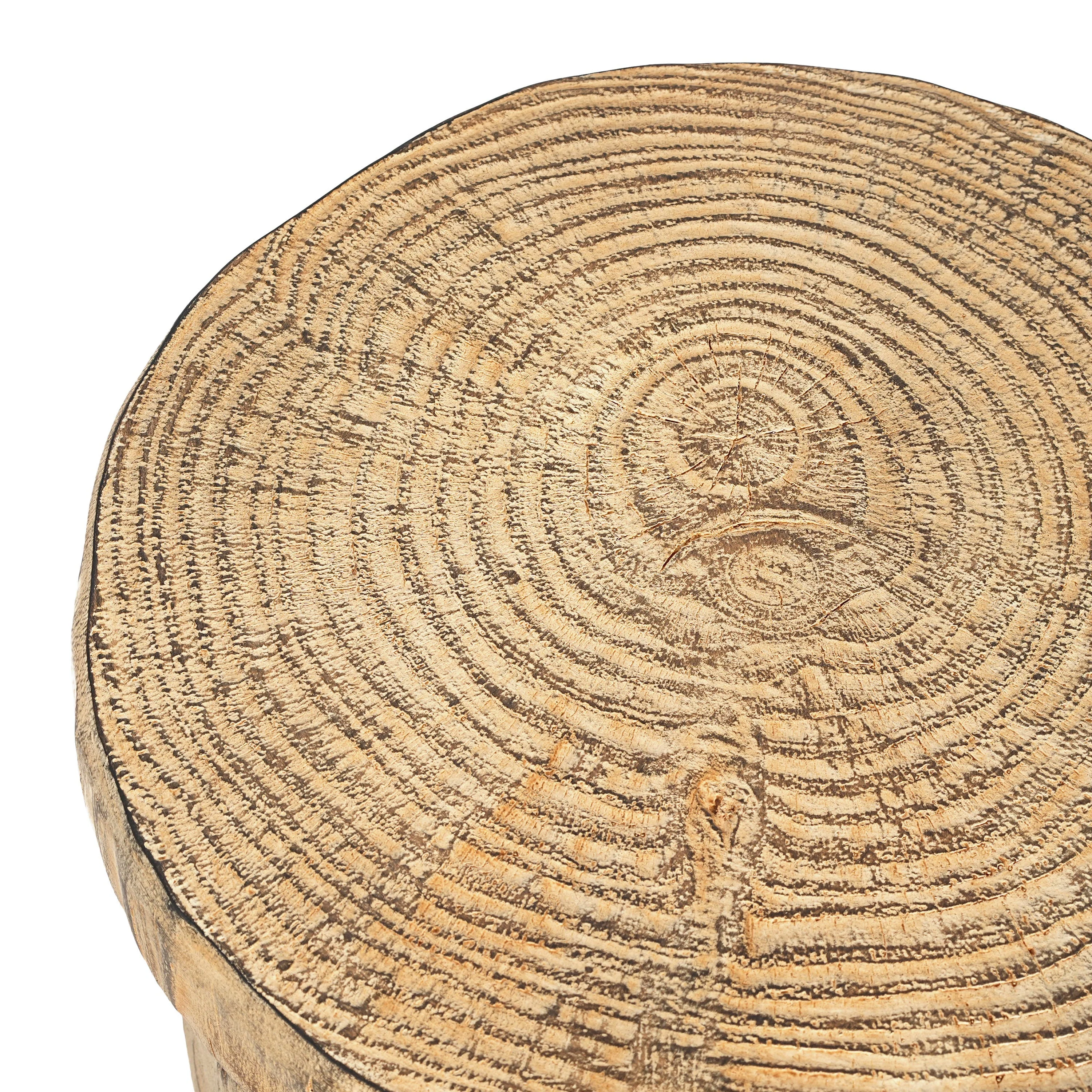 MGO Wood Grain Side Table - Natural - Image 7