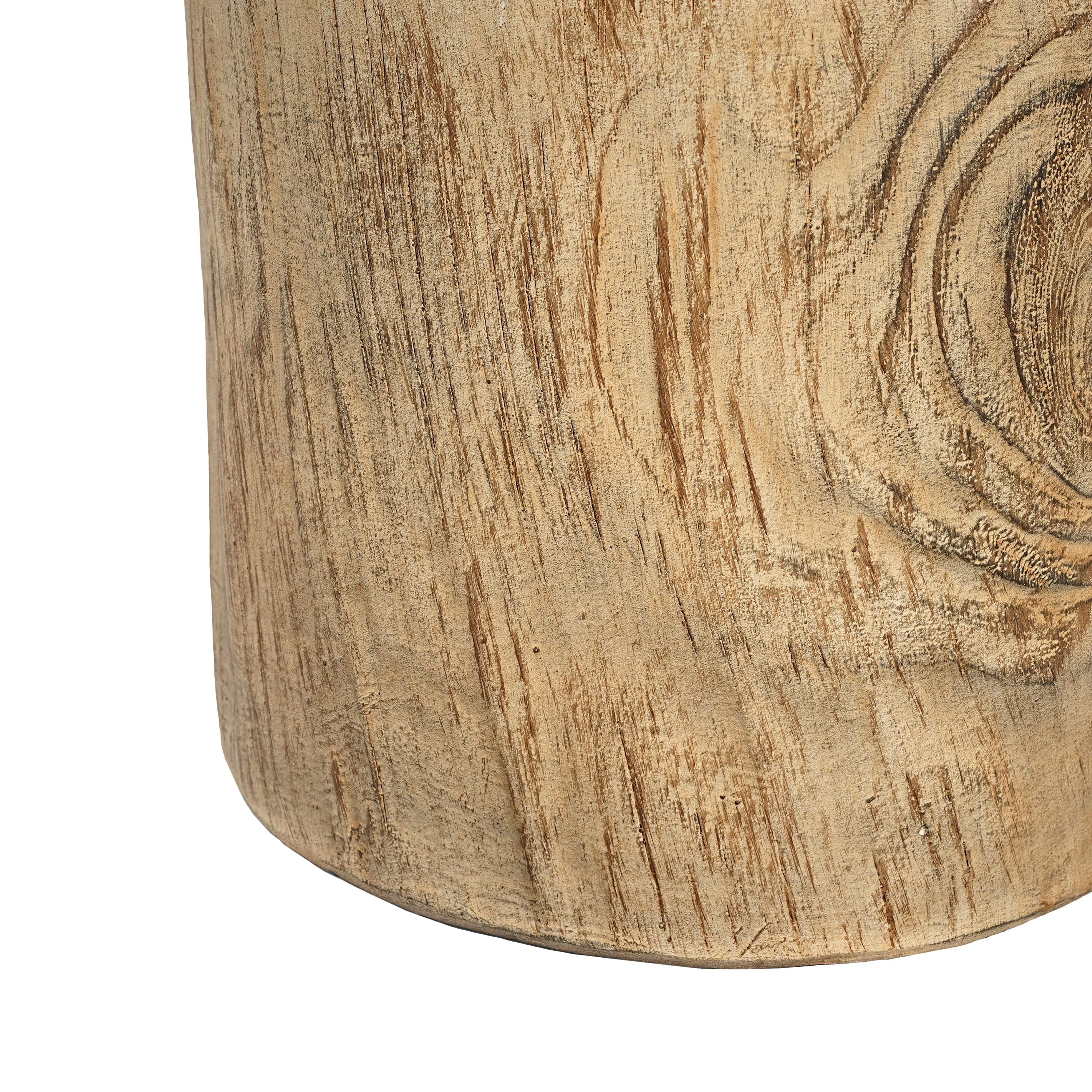 MGO Wood Grain Side Table - Natural - Image 9
