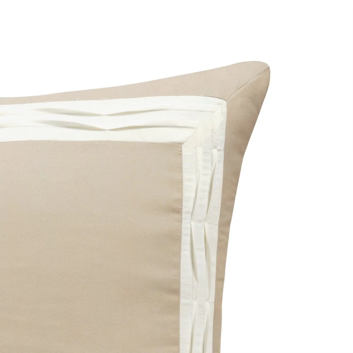 Mia Pleated Color Block Comforter 5 Piece Set - Image 8