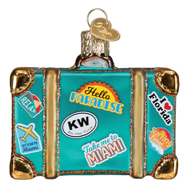 Miami Suitcase Ornament - Image 4