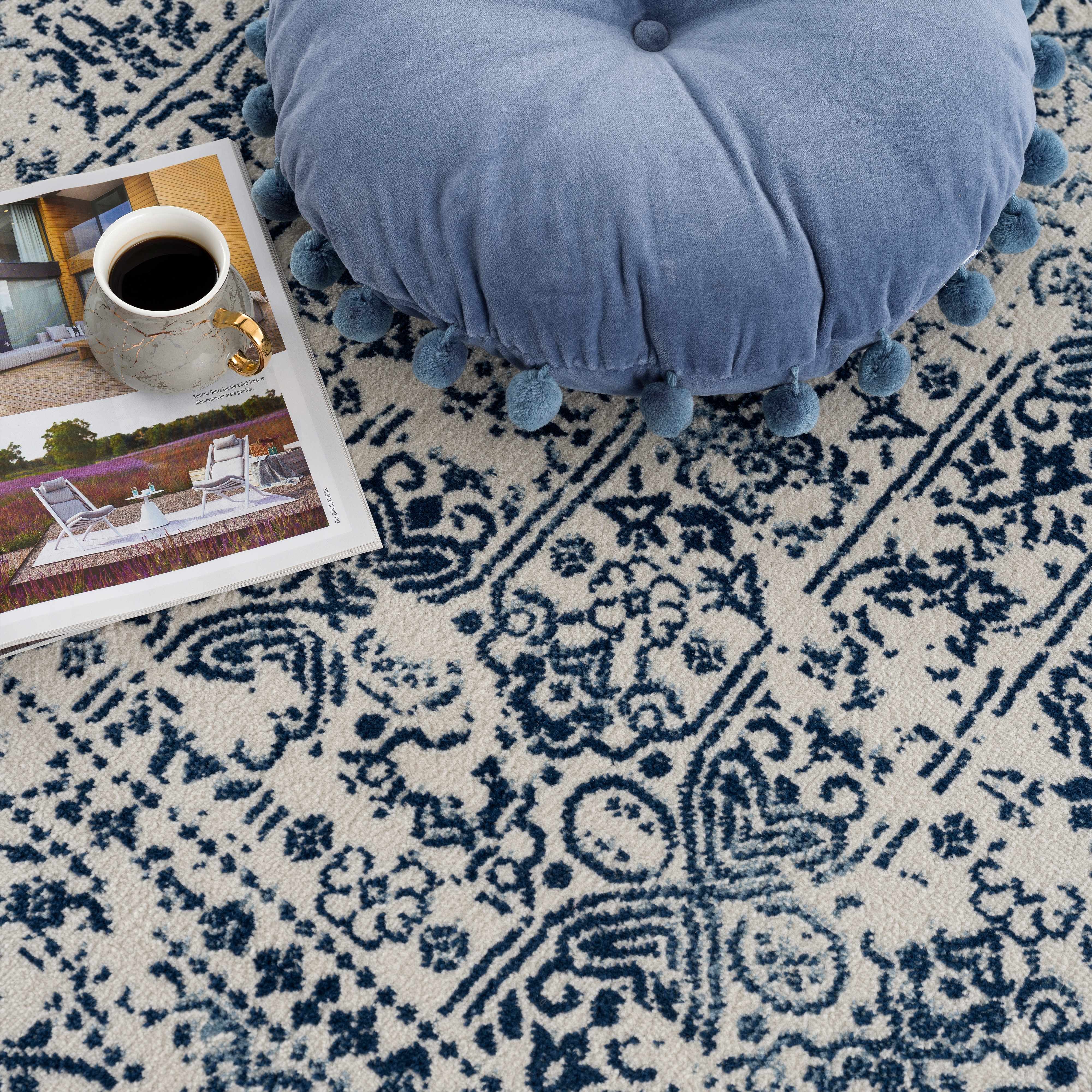 Michie Blue Area Rug - Clearance - Image 12