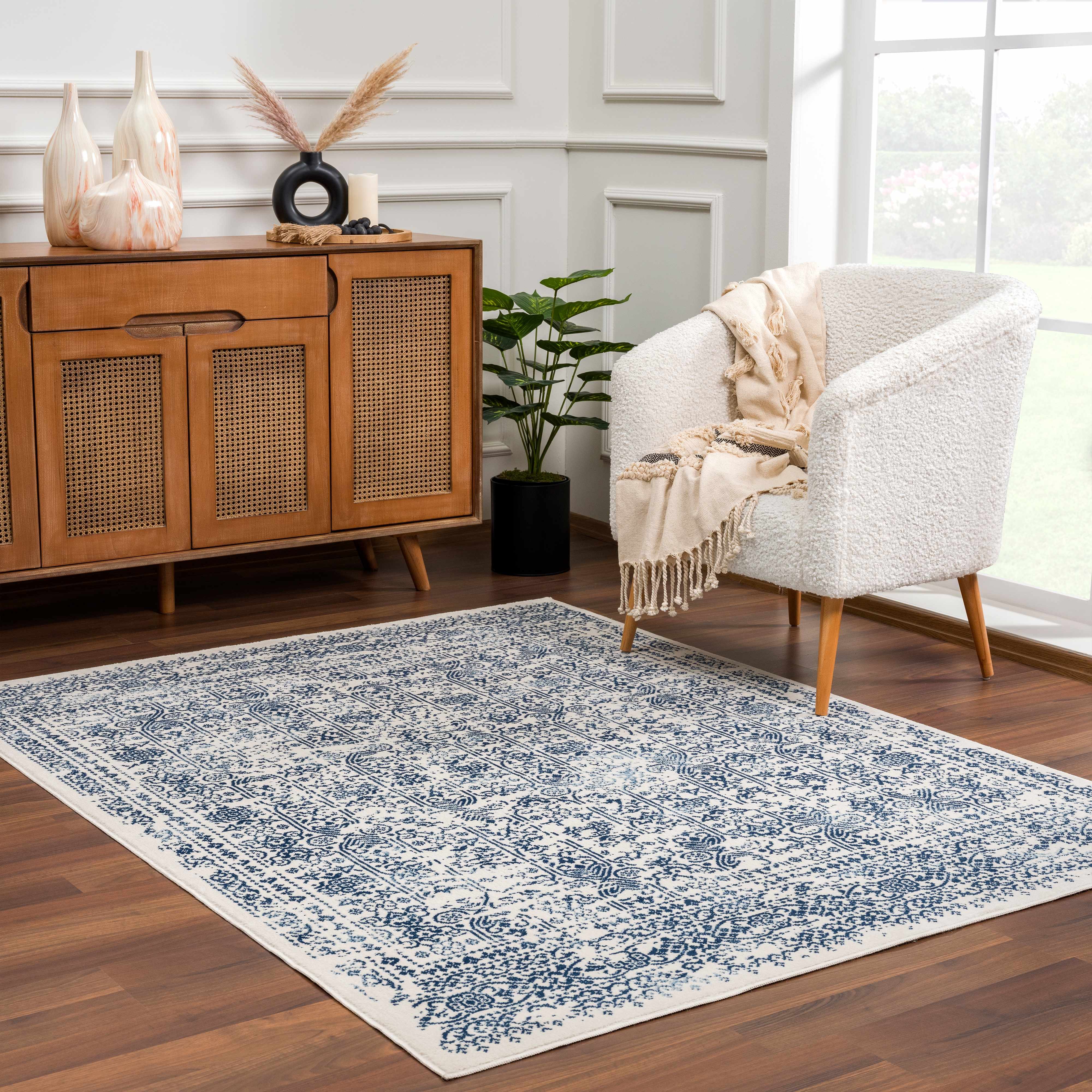 Michie Blue Area Rug - Clearance - Image 2
