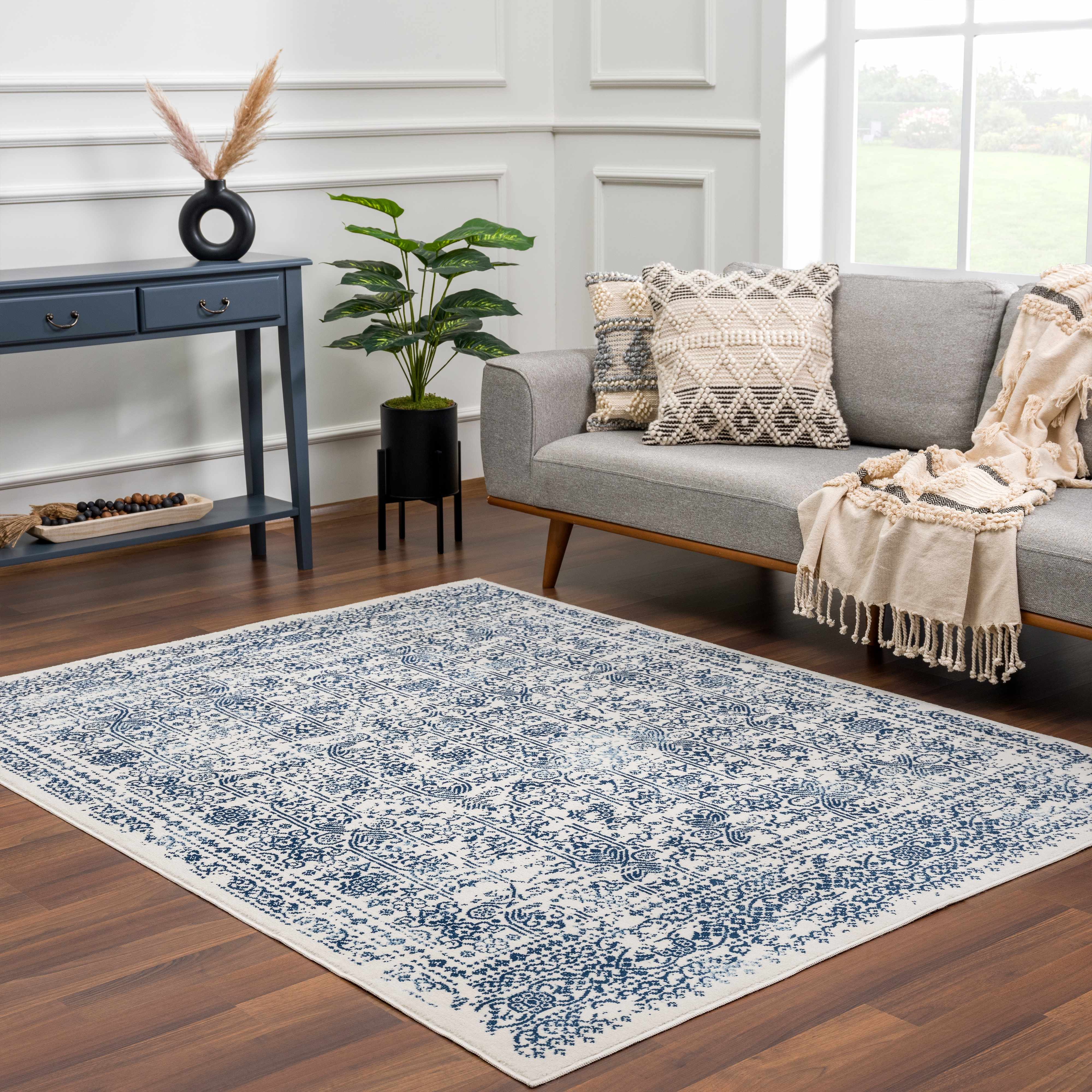 Michie Blue Area Rug - Clearance - Image 3