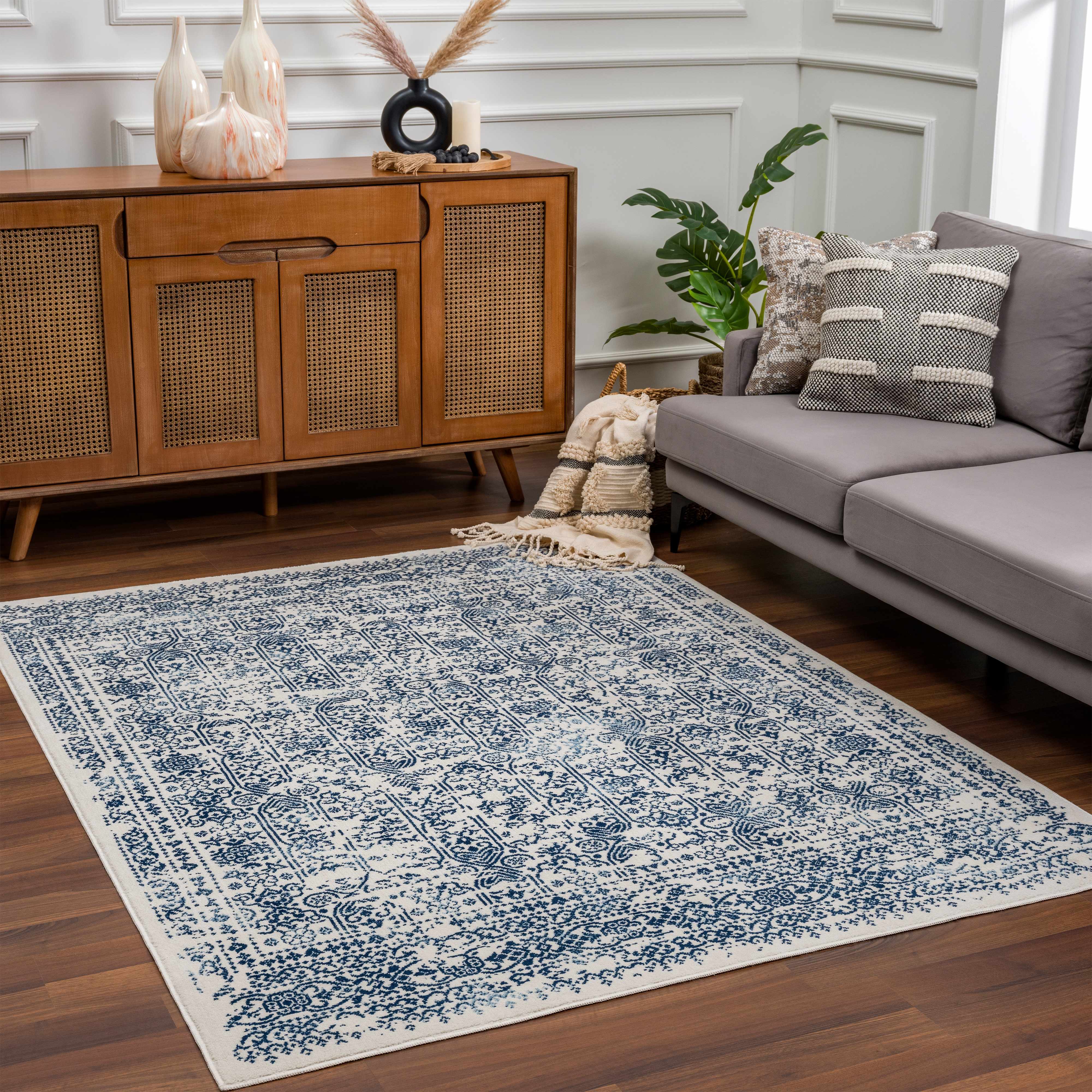 Michie Blue Area Rug - Clearance - Image 4