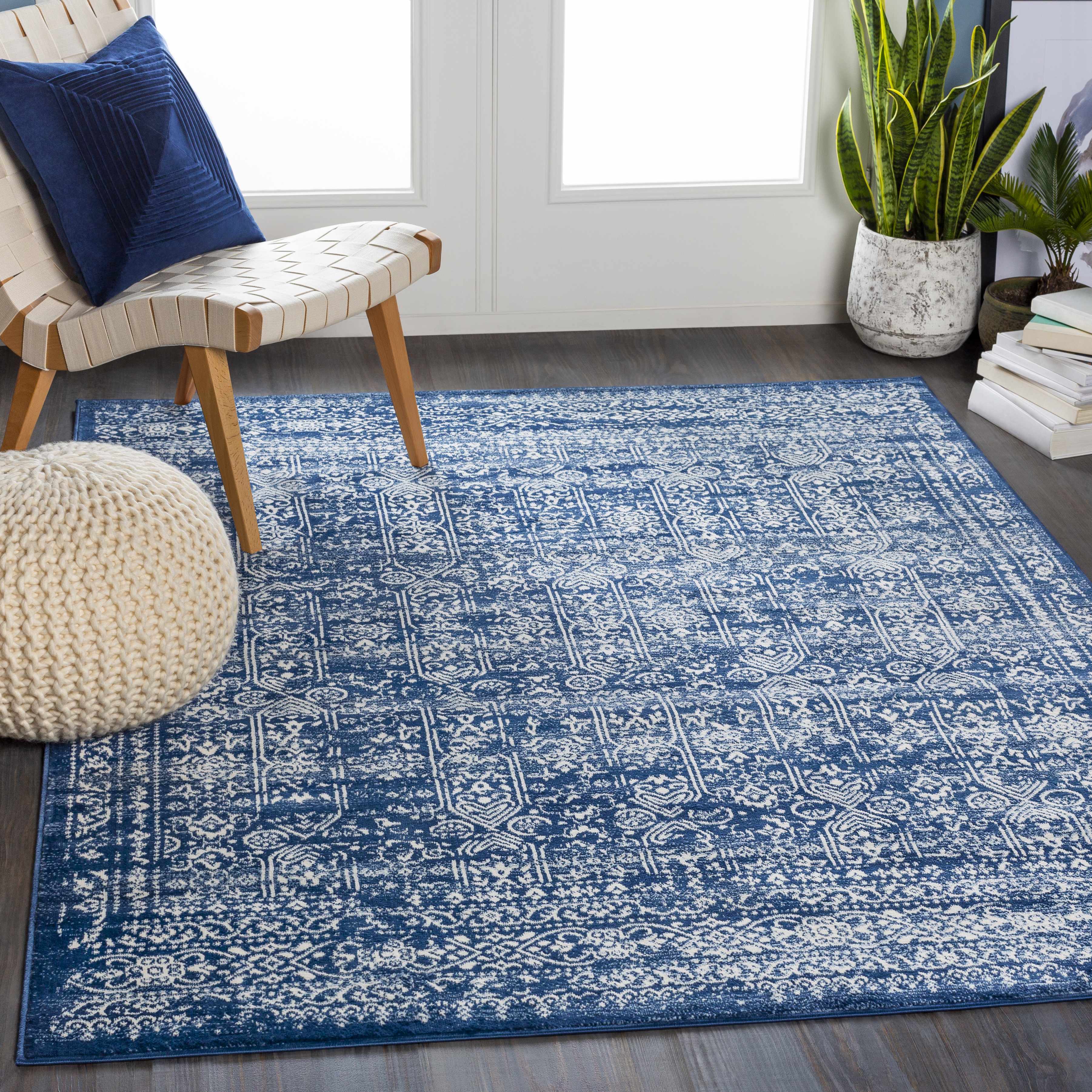 Michie Dark Blue Area Rug - Clearance - Image 2