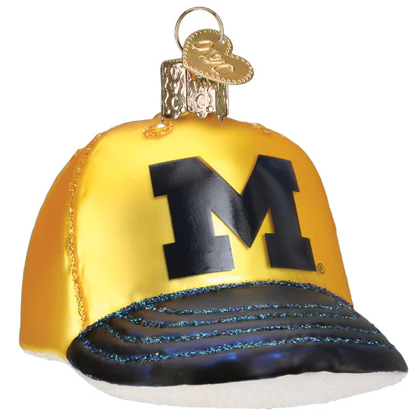 Michigan Baseball Cap Christmas Ornament - Image 3
