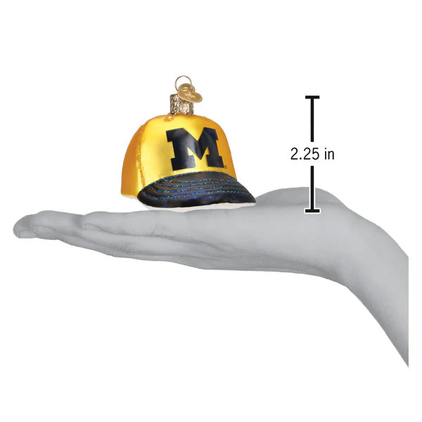 Michigan Baseball Cap Christmas Ornament - Image 4