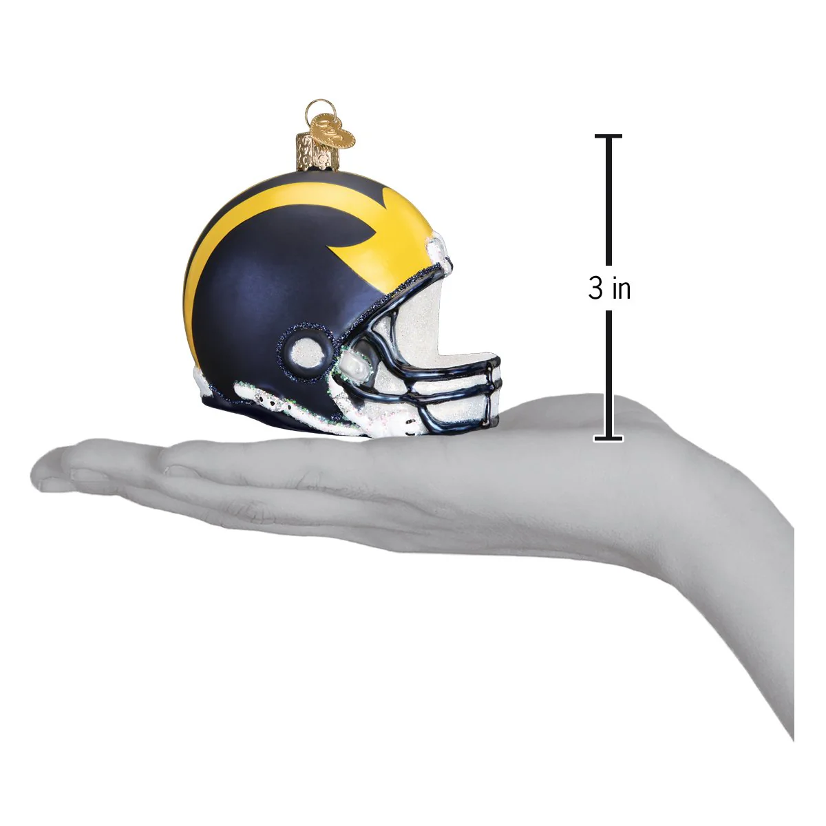 Michigan Helmet Christmas Ornament - Image 4