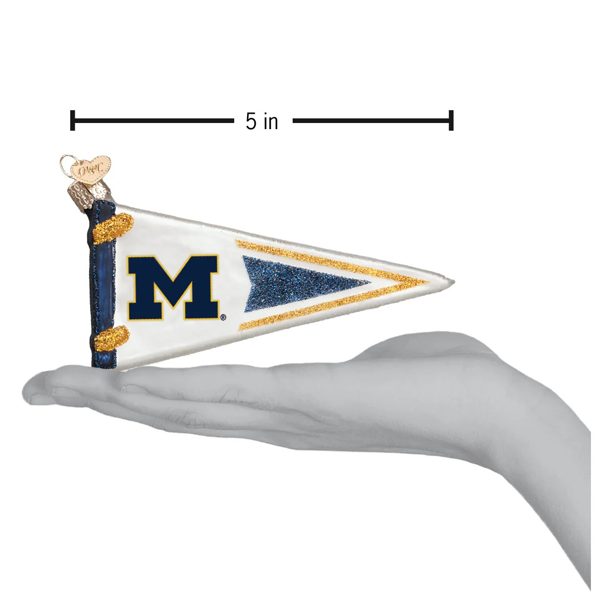 Michigan Pennant Christmas Ornament - Image 4