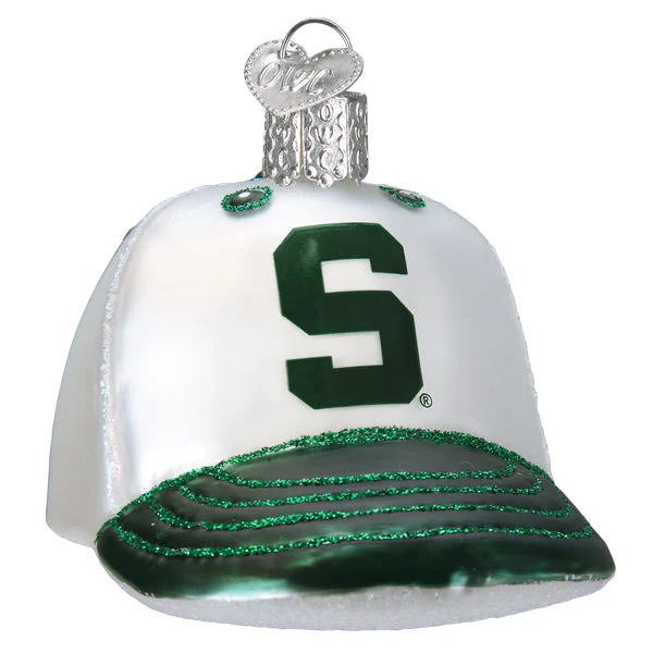 Michigan State Baseball Cap Ornament - Image 3