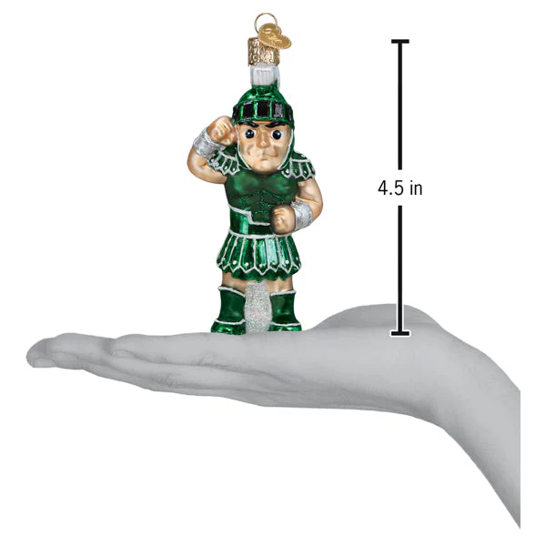 Michigan State Sparty Ornament 4.5 x 2.25 x 1.5 Inches by Old World Christmas - Image 7