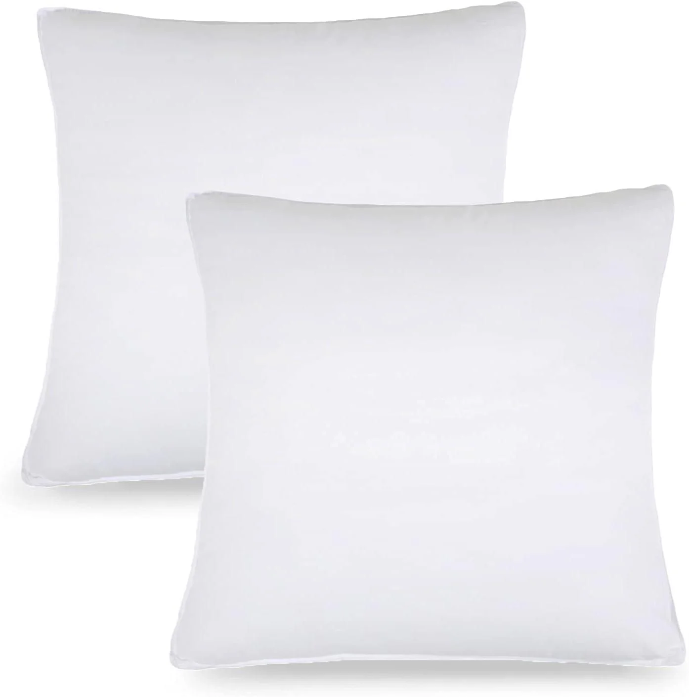 Medium Density Down Alternative Solid Euro Pillows, Set of 2 and 4 - Image 3