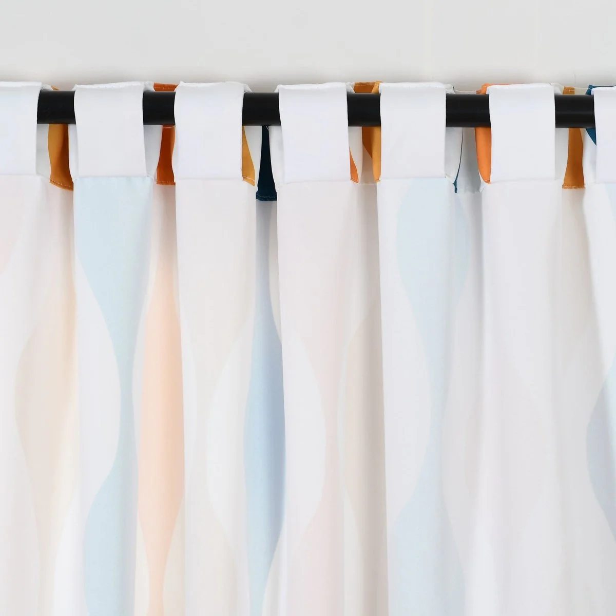 Mid Century Geo Light Filtering Window Curtain Panel Set - Image 22