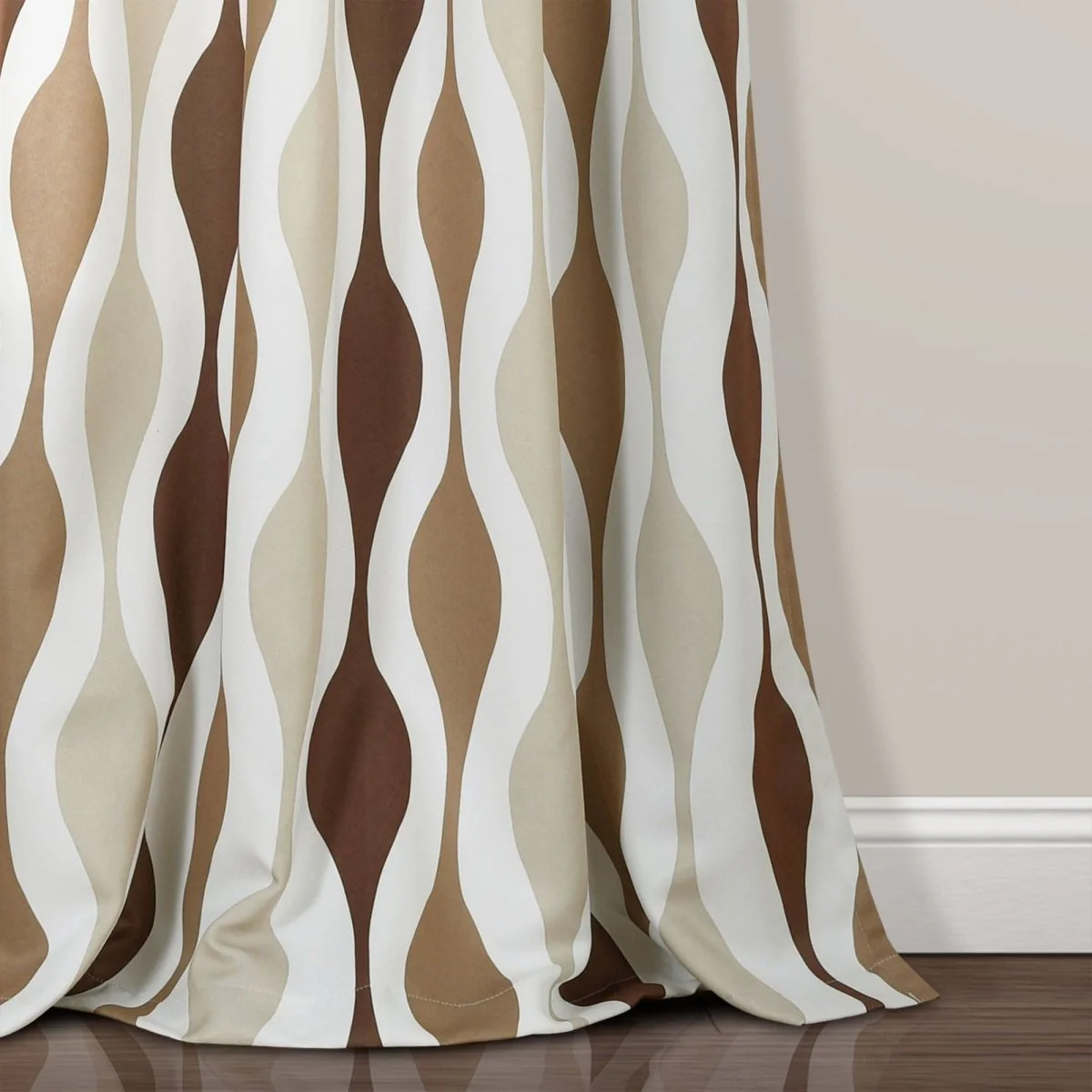 Mid Century Geo Light Filtering Window Curtain Panel Set - Image 25