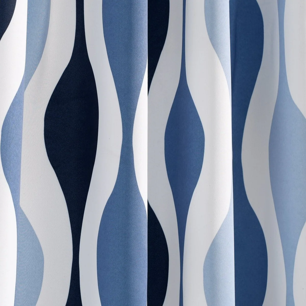 Mid Century Geo Light Filtering Window Curtain Panel Set - Image 35