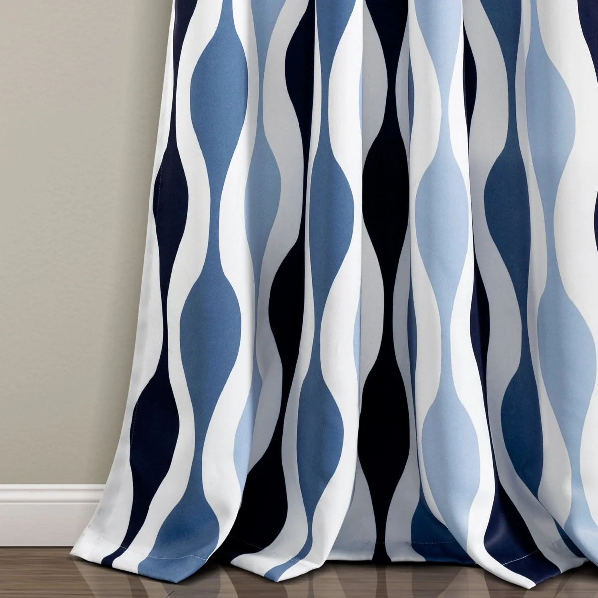 Mid Century Geo Light Filtering Window Curtain Panel Set - Image 36