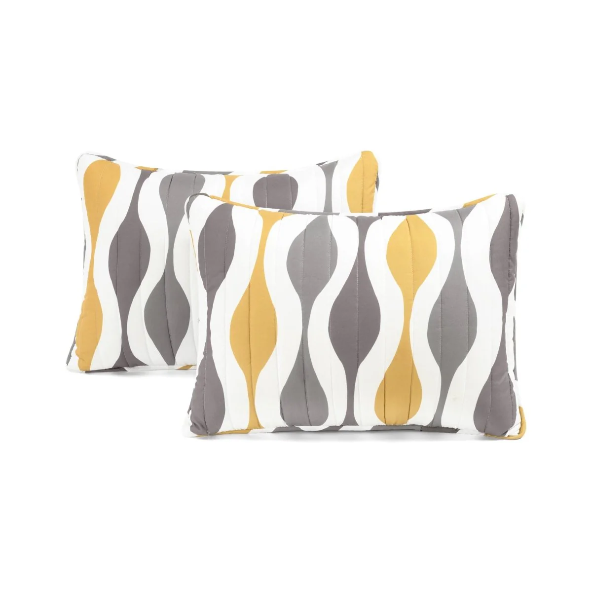 Mid Century Geo Reversible Quilt 3 Piece Set - Image 8