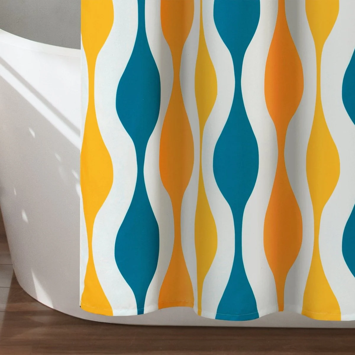 Mid Century Geo Shower Curtain - Image 9