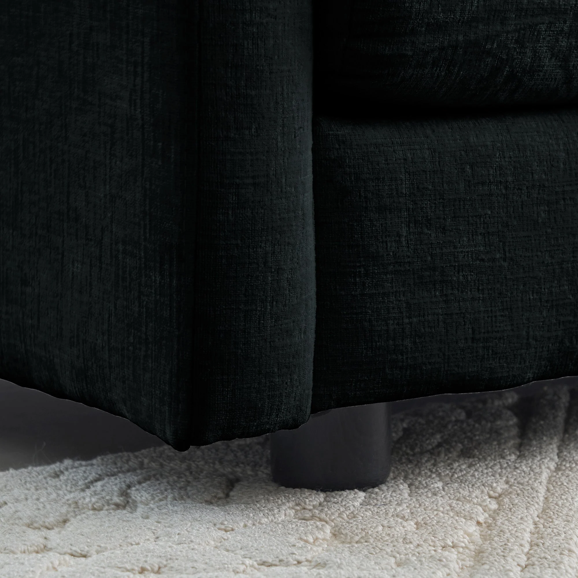 Mid-Century Modern Couch 3-Seater Sofa with Pillows - Image 8