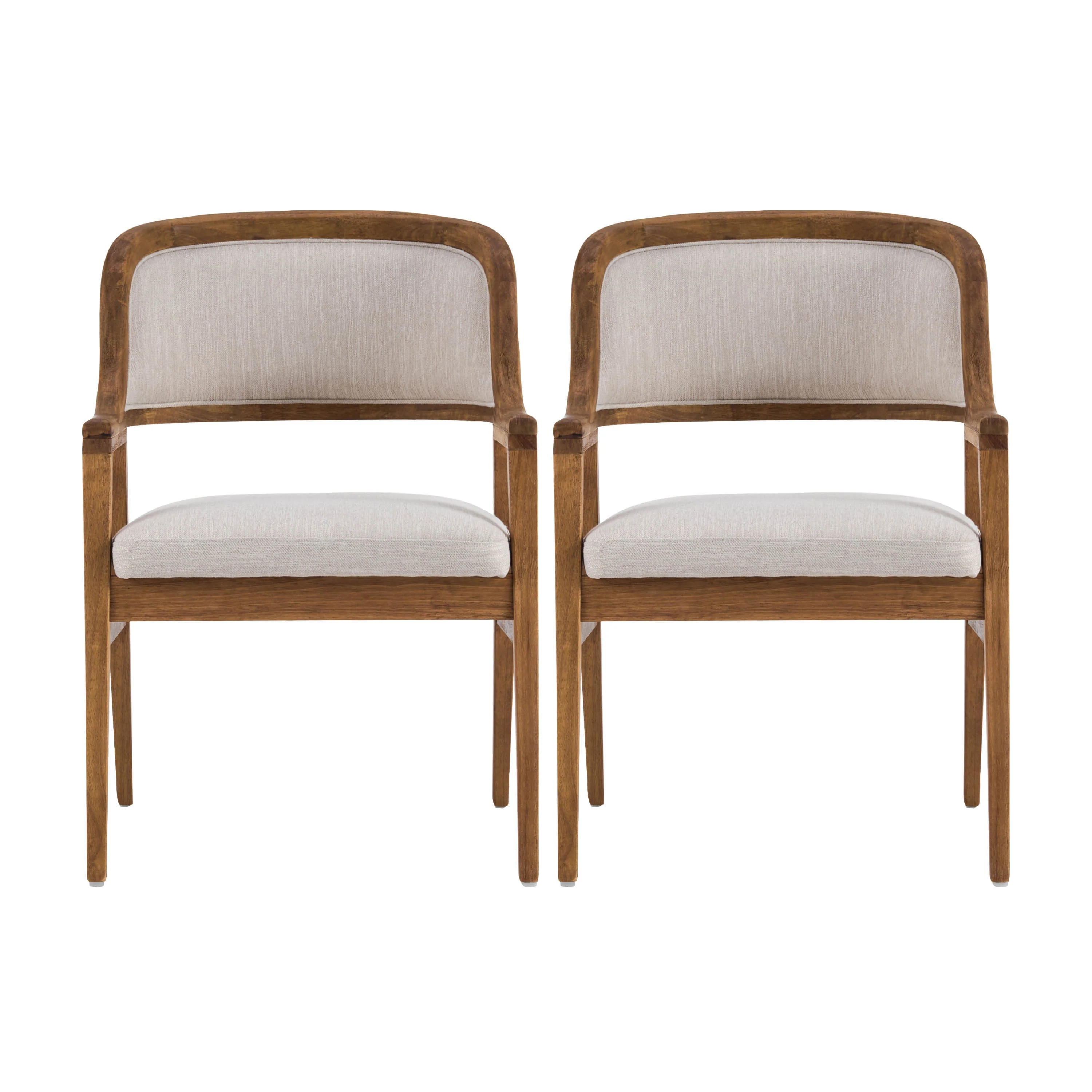 Mid-Century Modern Dining Chairs Set of 2 - Image 2