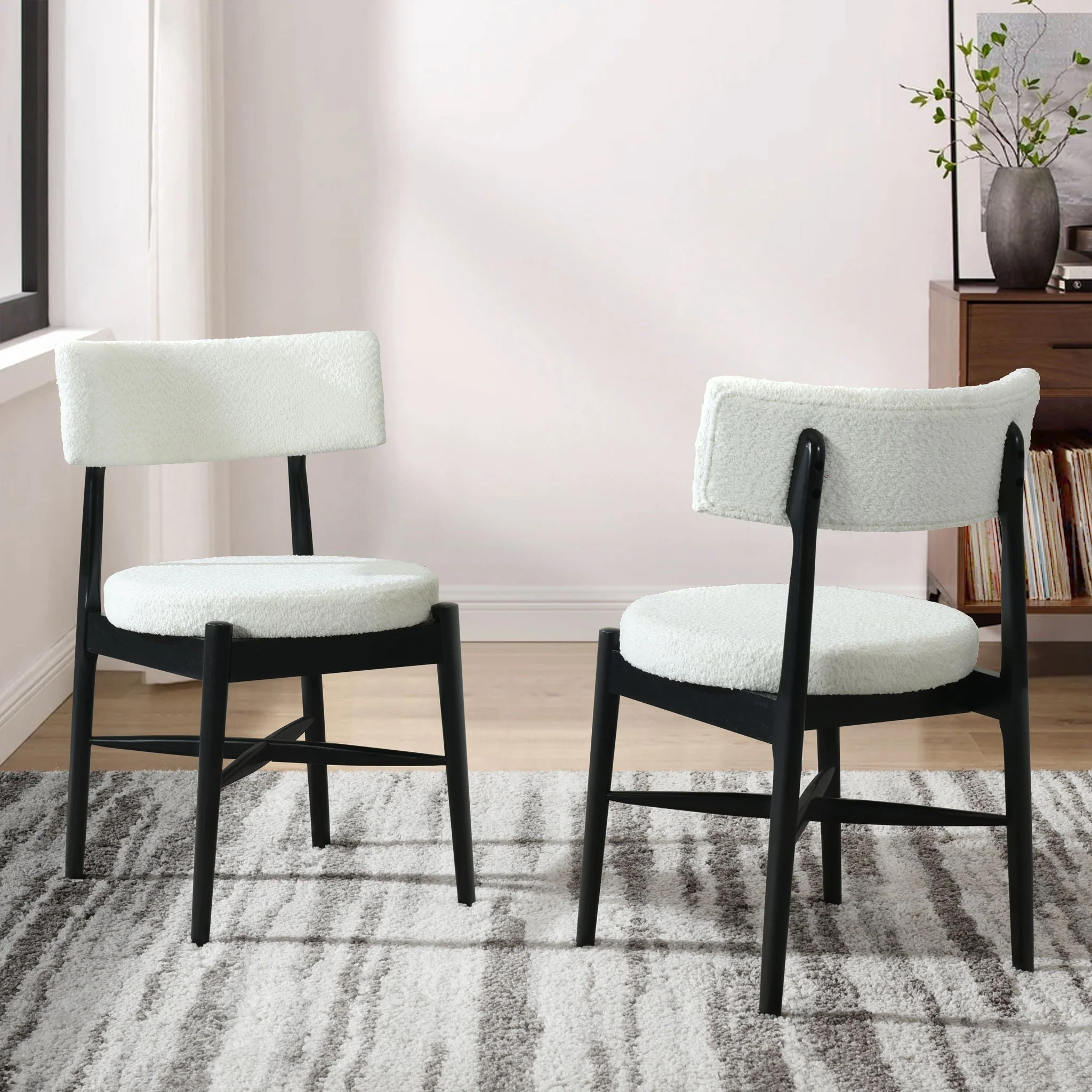 Mid Century Modern Dining Chairs With Unique Design - Image 3