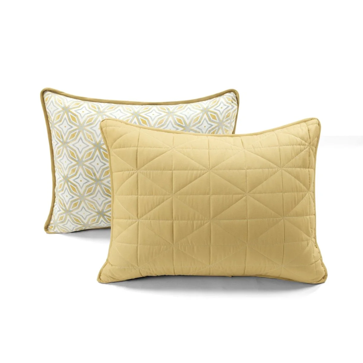 Mid Century Modern Geo Reversible Quilt 3 Piece Set - Image 7