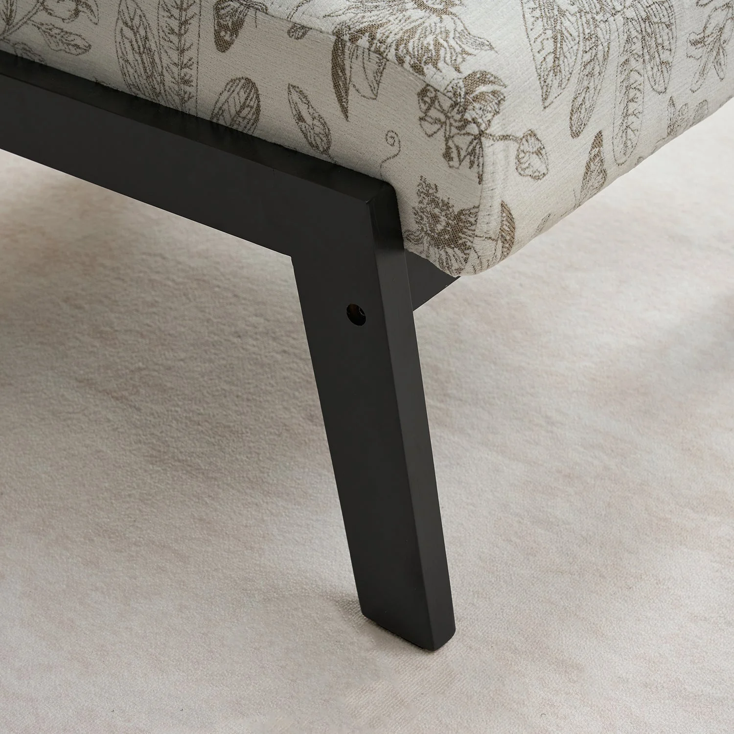 Mid-Century Modern Lounge Armchair - Seat Cushion (Beige + Grey) - Image 11