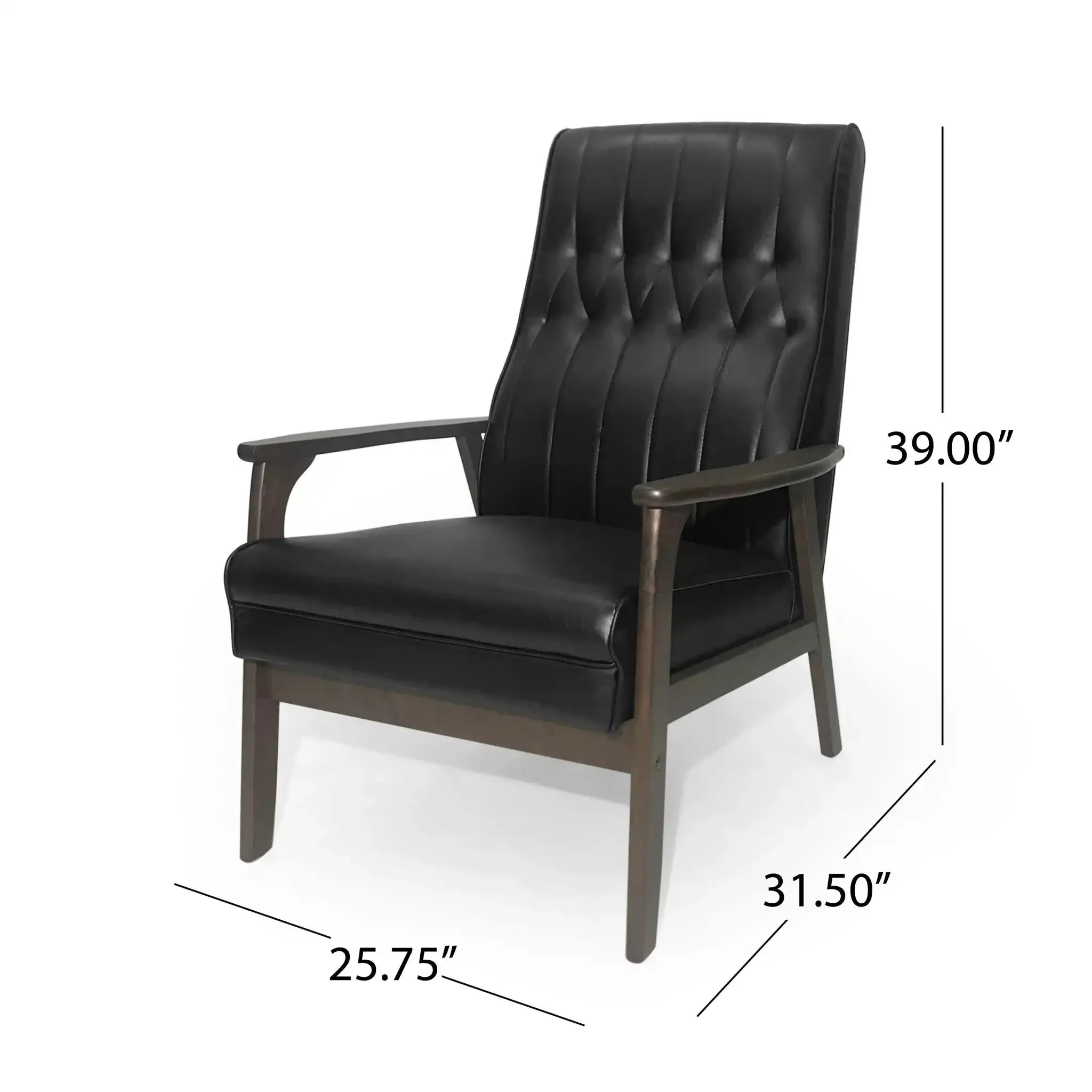 Mid Century Modern Upholstered Accent Chair - Image 2
