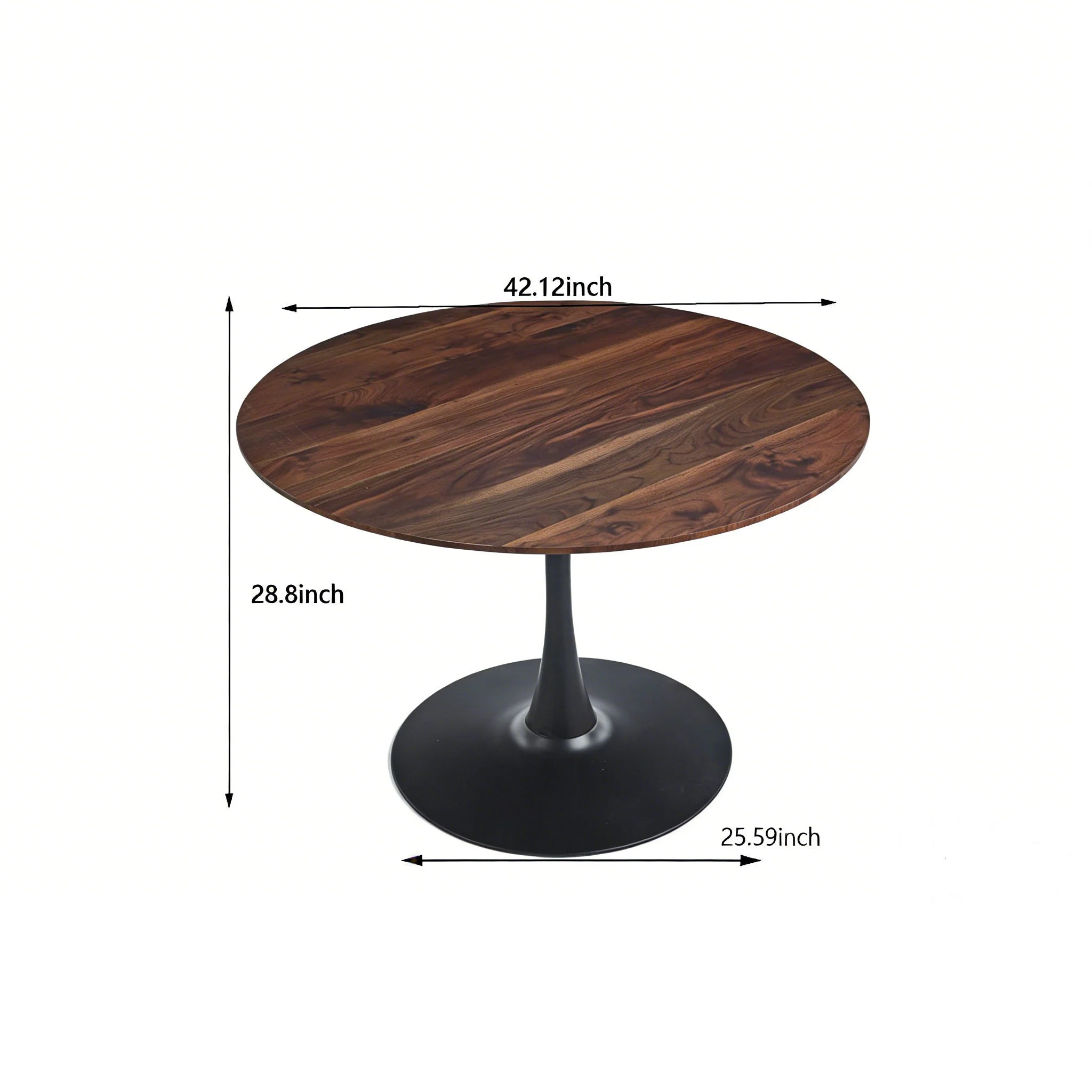 Mid-Century Tulip Dining Table With Round Top - Image 16