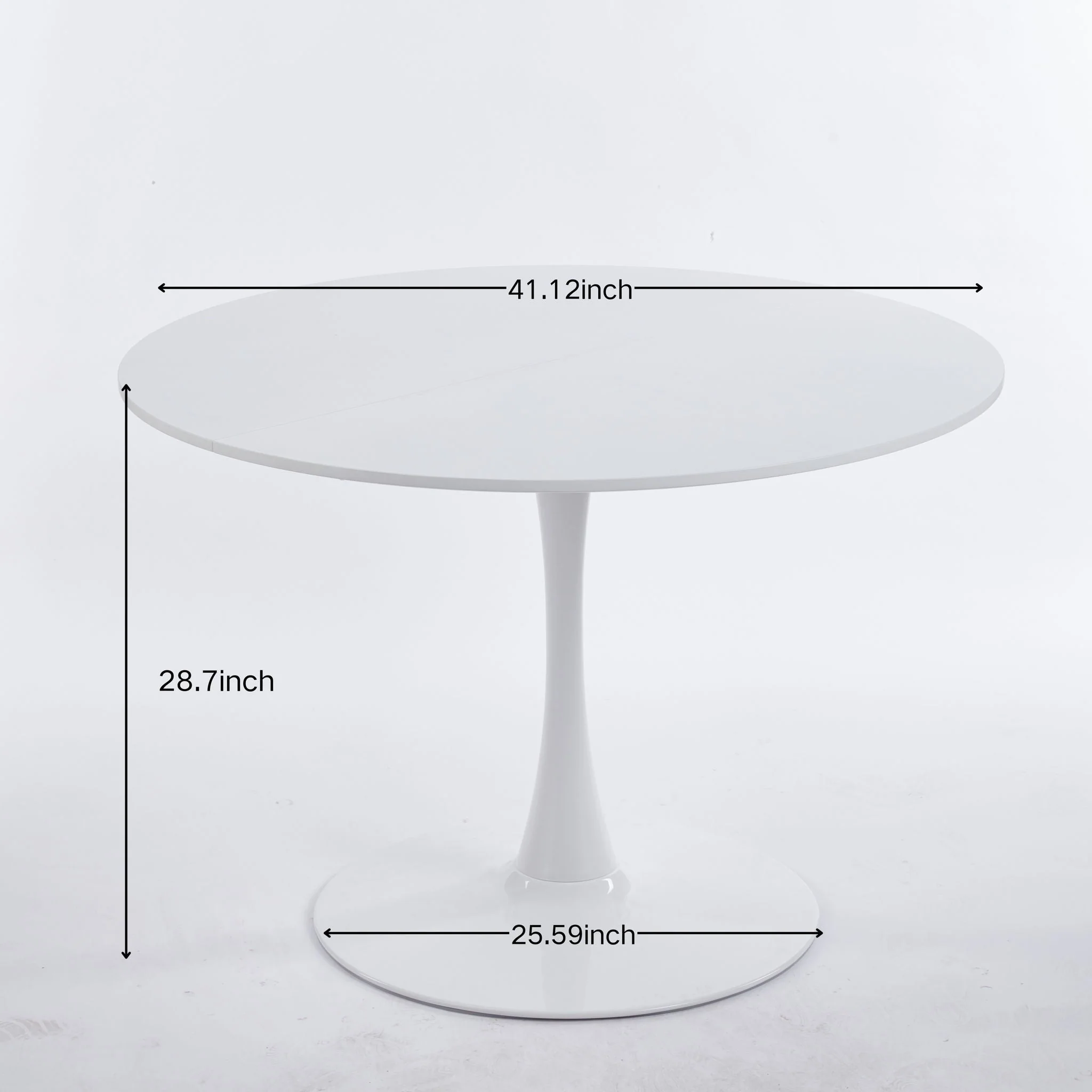 Mid-Century Tulip Dining Table With Round Top - Image 8