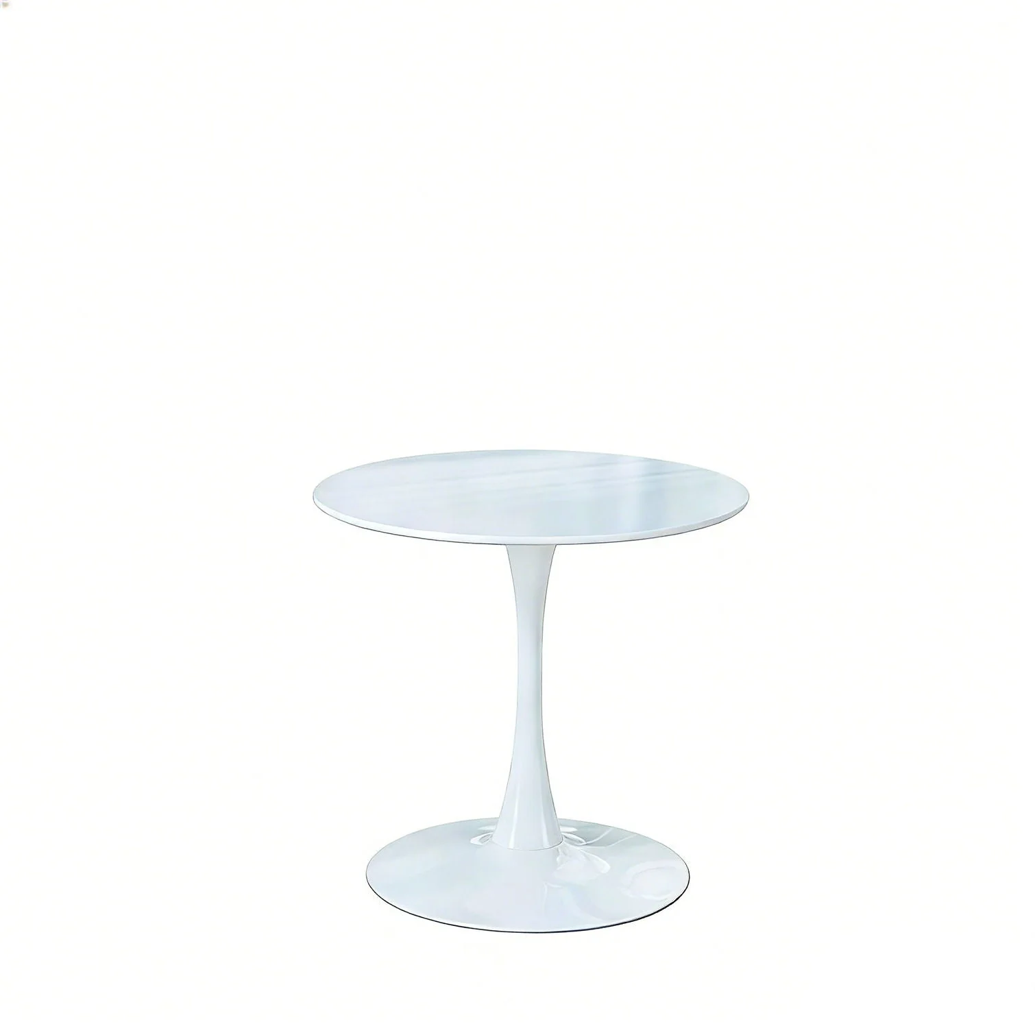 Mid-Century Tulip Table With Round Top, Pedestal Base - Image 5