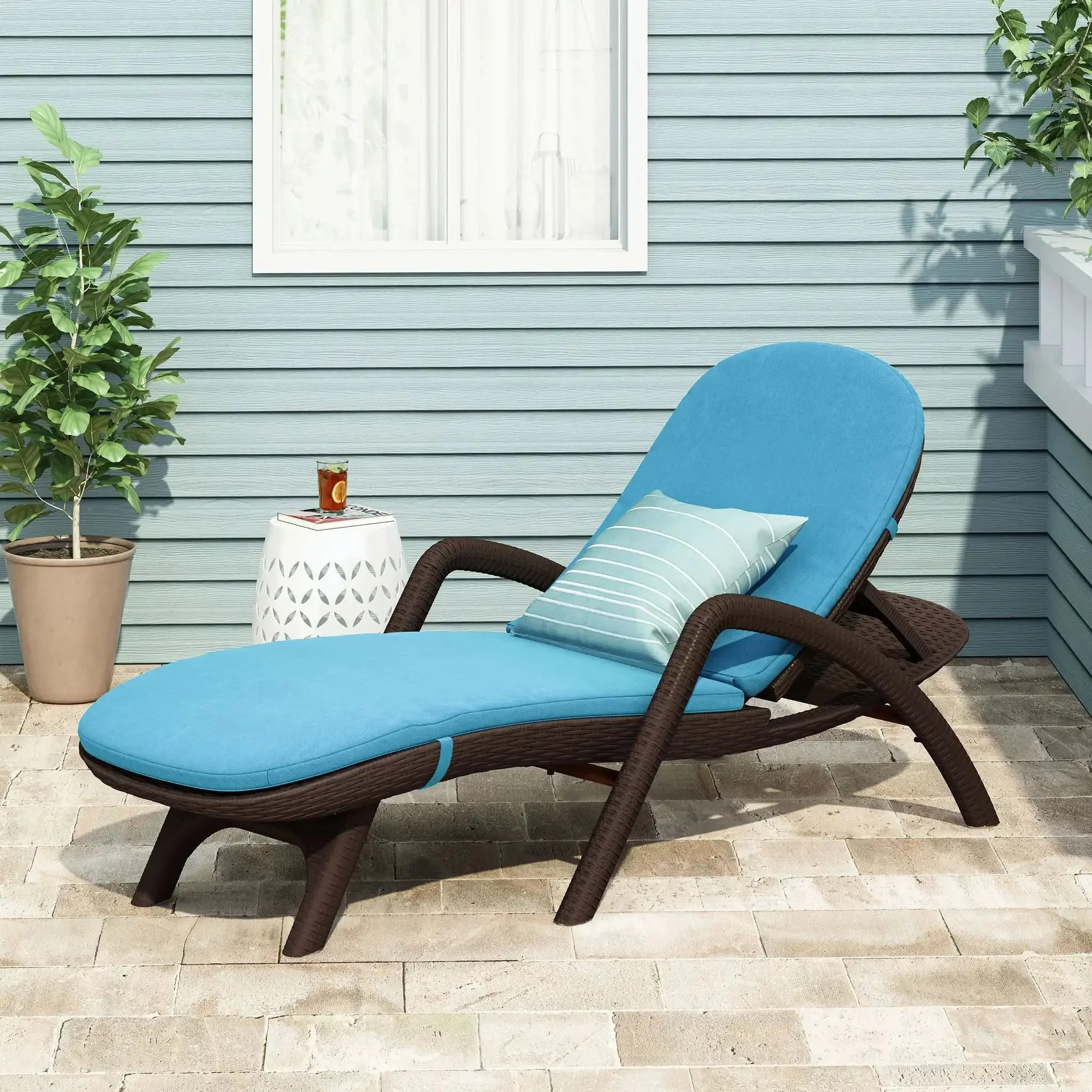 Mikael - Chaise Lounge With Cushion - Image 3