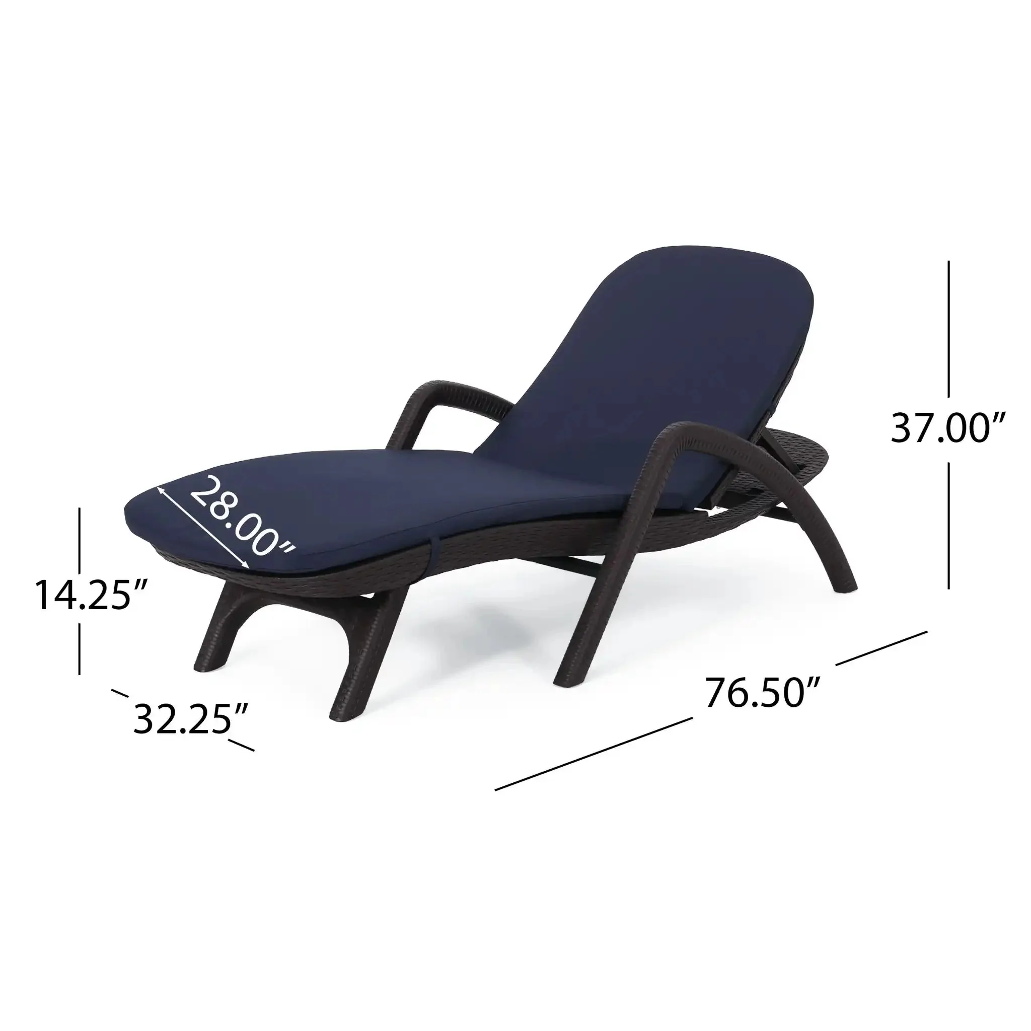 Mikael - Chaise Lounge With Cushion - Image 5