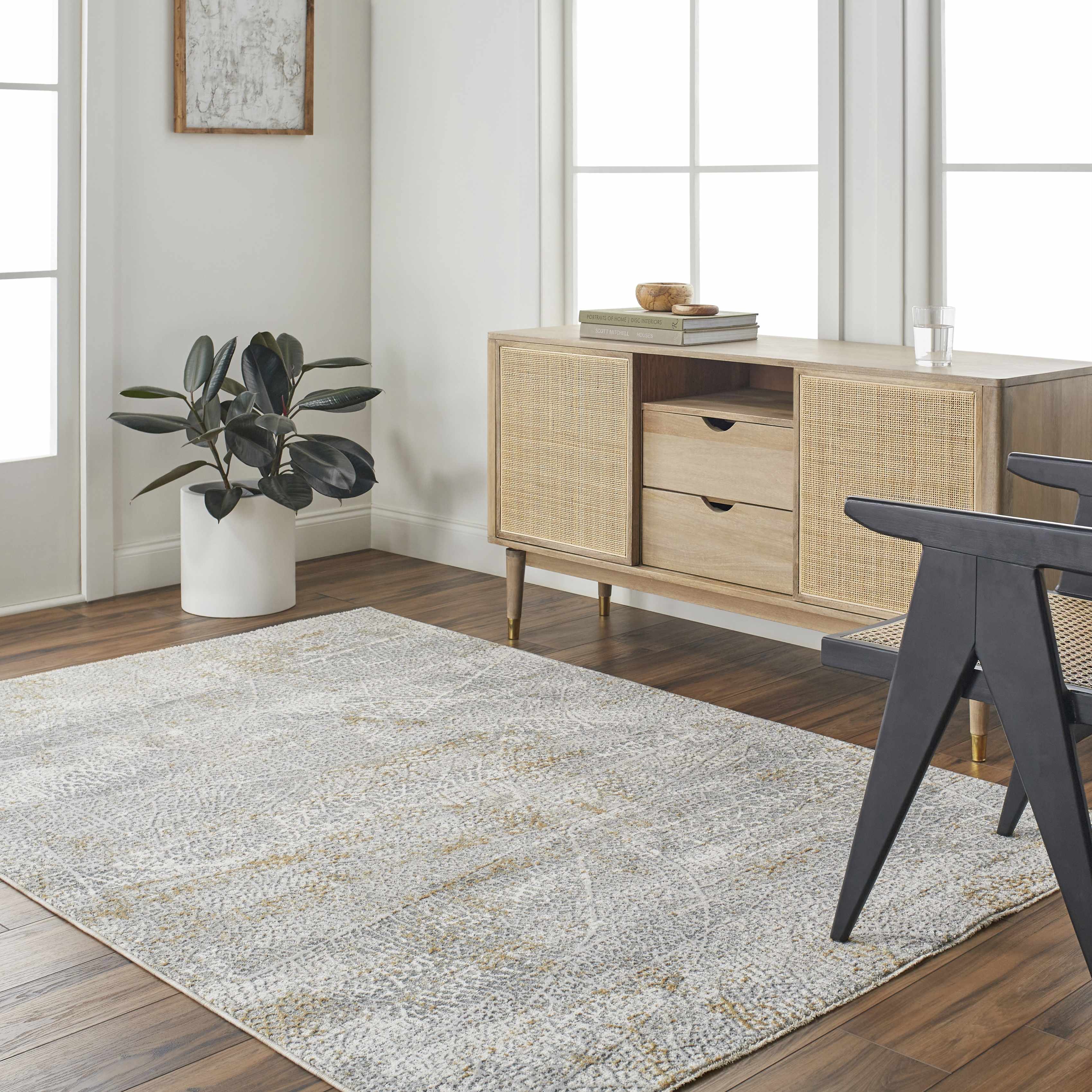 Mila Textured Rug with Fringes - Image 2