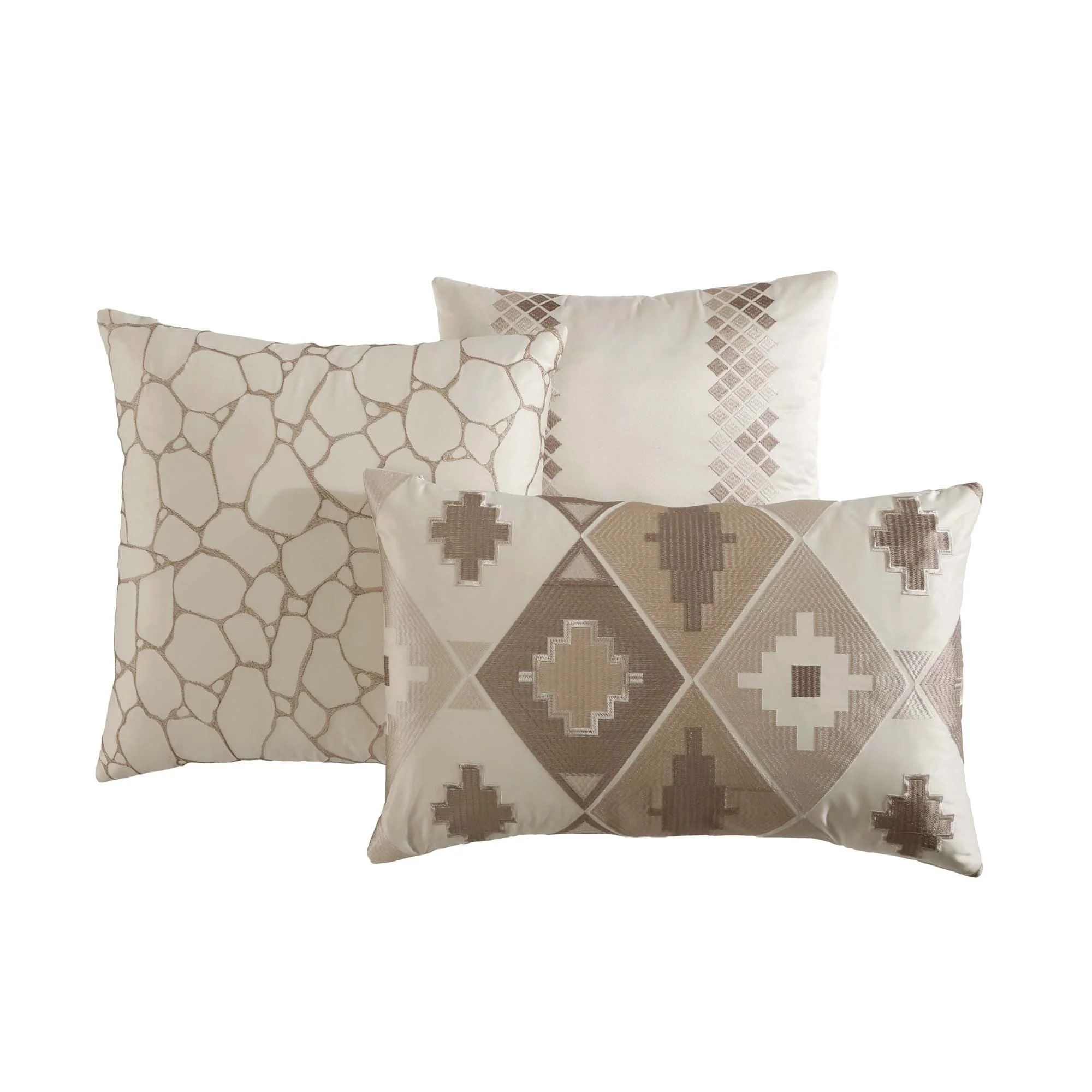 Milan 10 Pc Jacquard Comforter & Coverlet Ensemble - Image 5