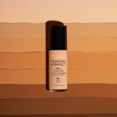 Milani Conceal + Perfect 2-in-1 Foundation + Concealer Amber 11  1 fl oz - Imperfect Container - Image 6