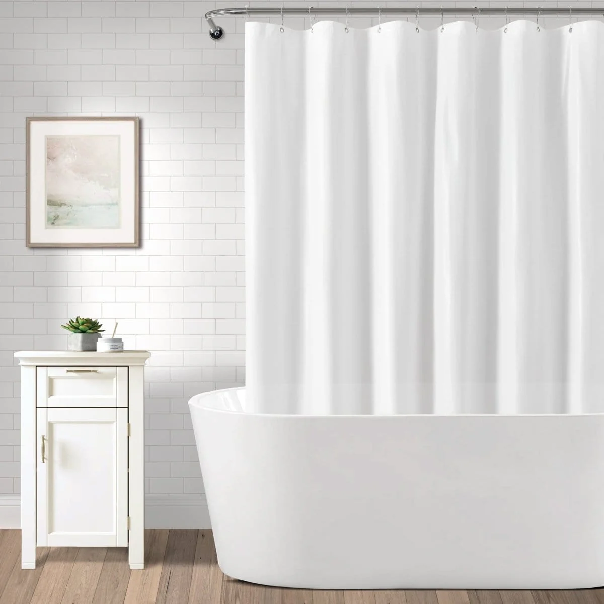 Mildew-Resistant Shower Curtain Liner - Image 3