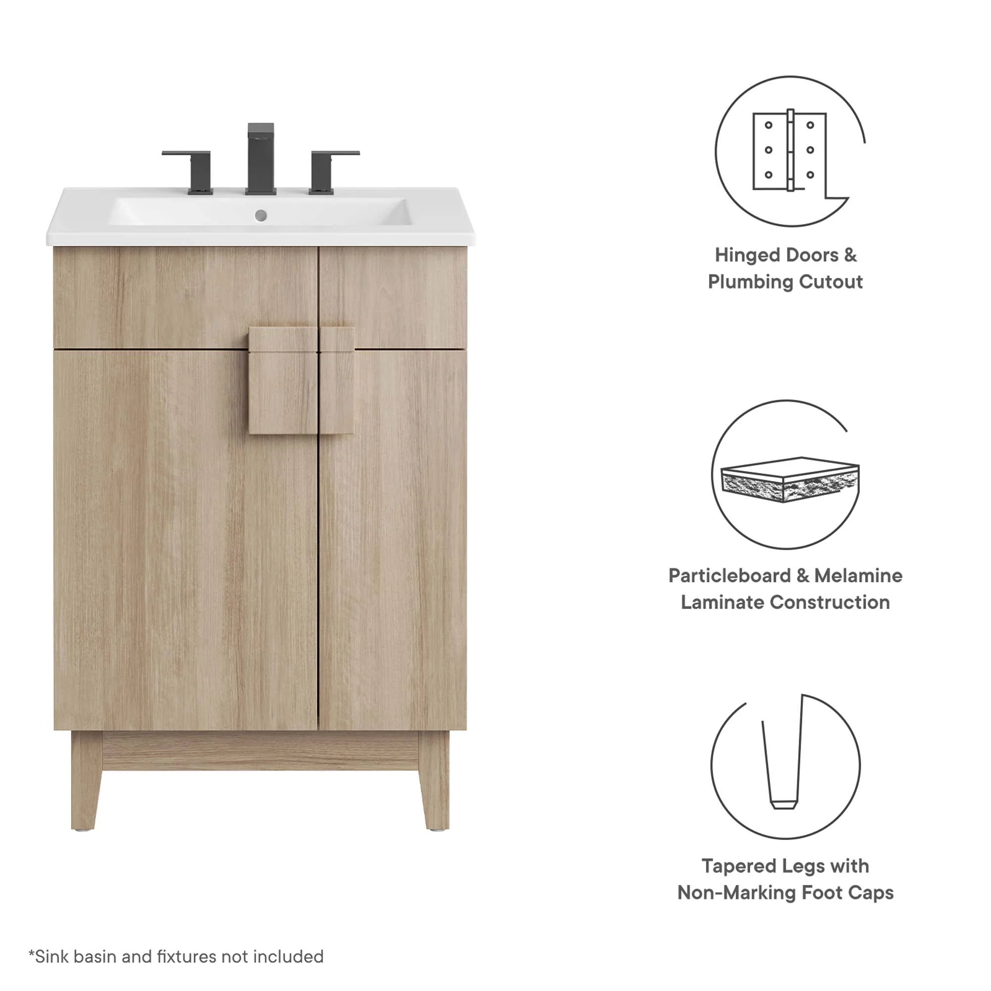 Miles 24-Inch Bathroom Vanity Cabinet by Modway - Image 13
