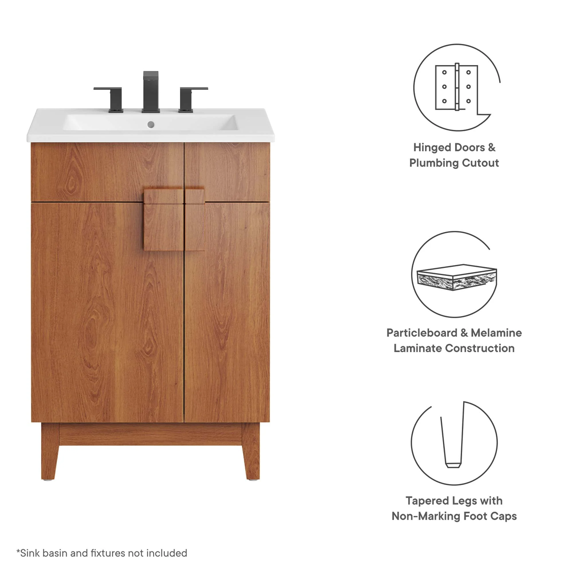 Miles 24-Inch Bathroom Vanity Cabinet by Modway - Image 2