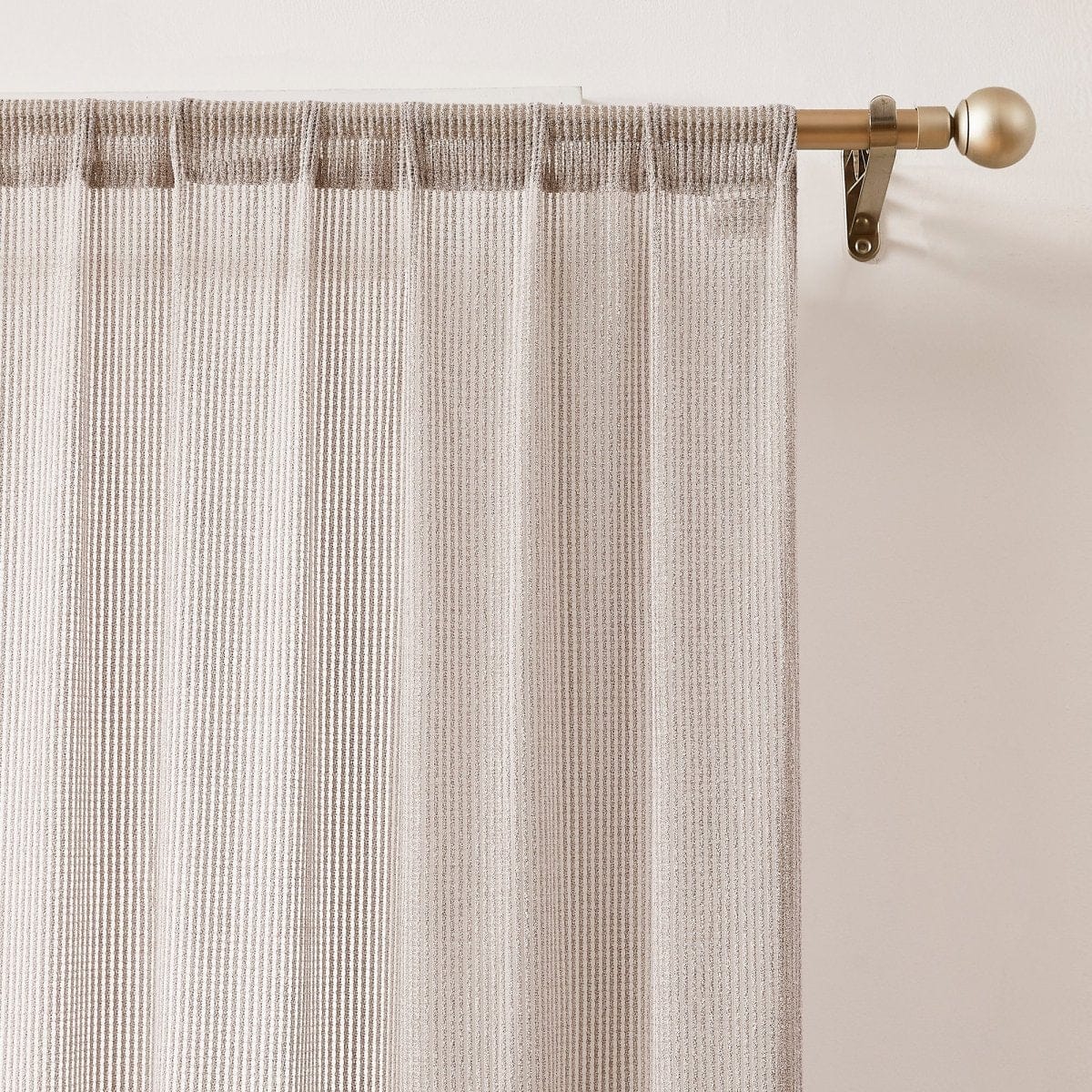 Milla Knitted Textured Sheer Window Curtain Panel Pair - Image 3