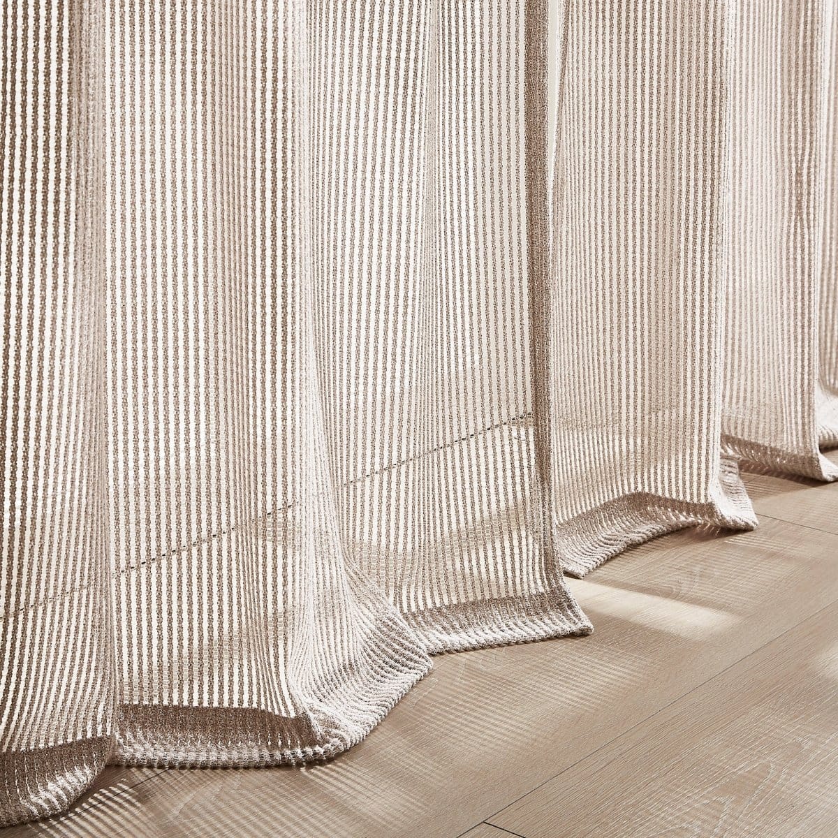 Milla Knitted Textured Sheer Window Curtain Panel Pair - Image 5